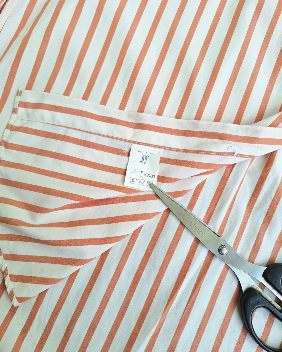 Issey Miyake × Japanese Brand × Vintage Vintage Issey Miyake Design Studio Orange Stripe Shirt Size US L / EU 52-54 / 3 - 5 Thumbnail