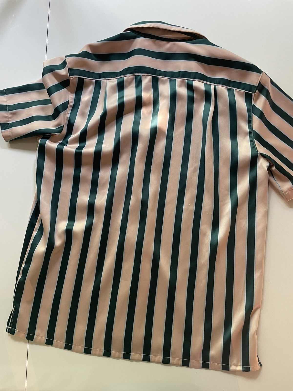 Vintage 💥💥 Green/Pink Short Sleeve Button-Up Size US M / EU 48-50 / 2 - 2 Thumbnail