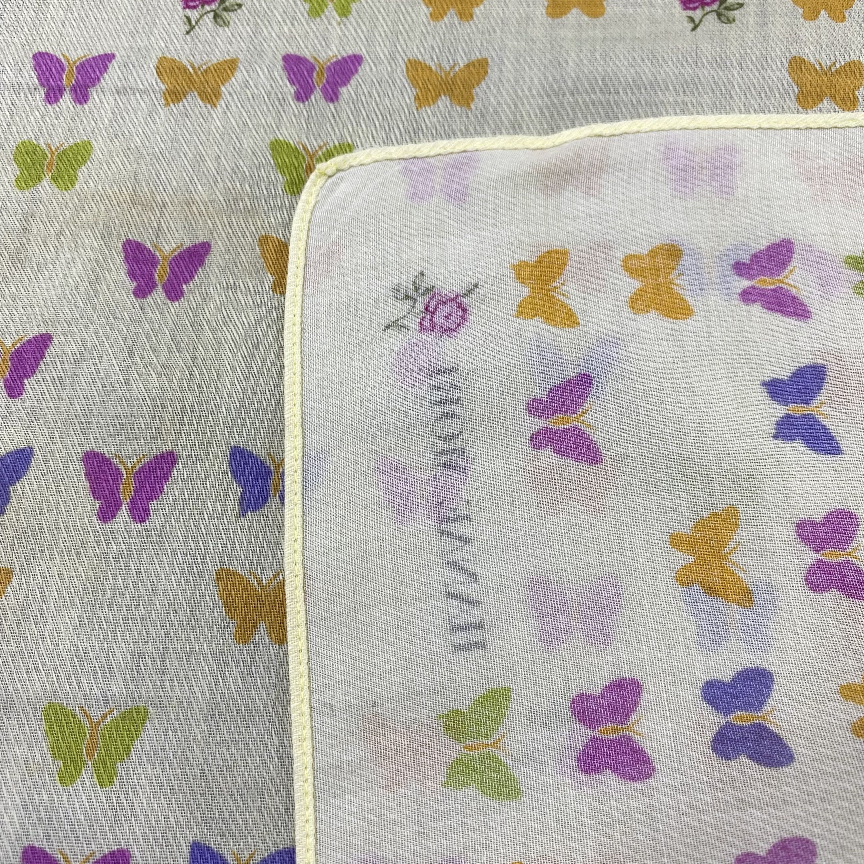 Hanae Mori Hanae Mori Handkerchief Neckerchief Bandana-B1896 Size ONE SIZE - 6 Thumbnail
