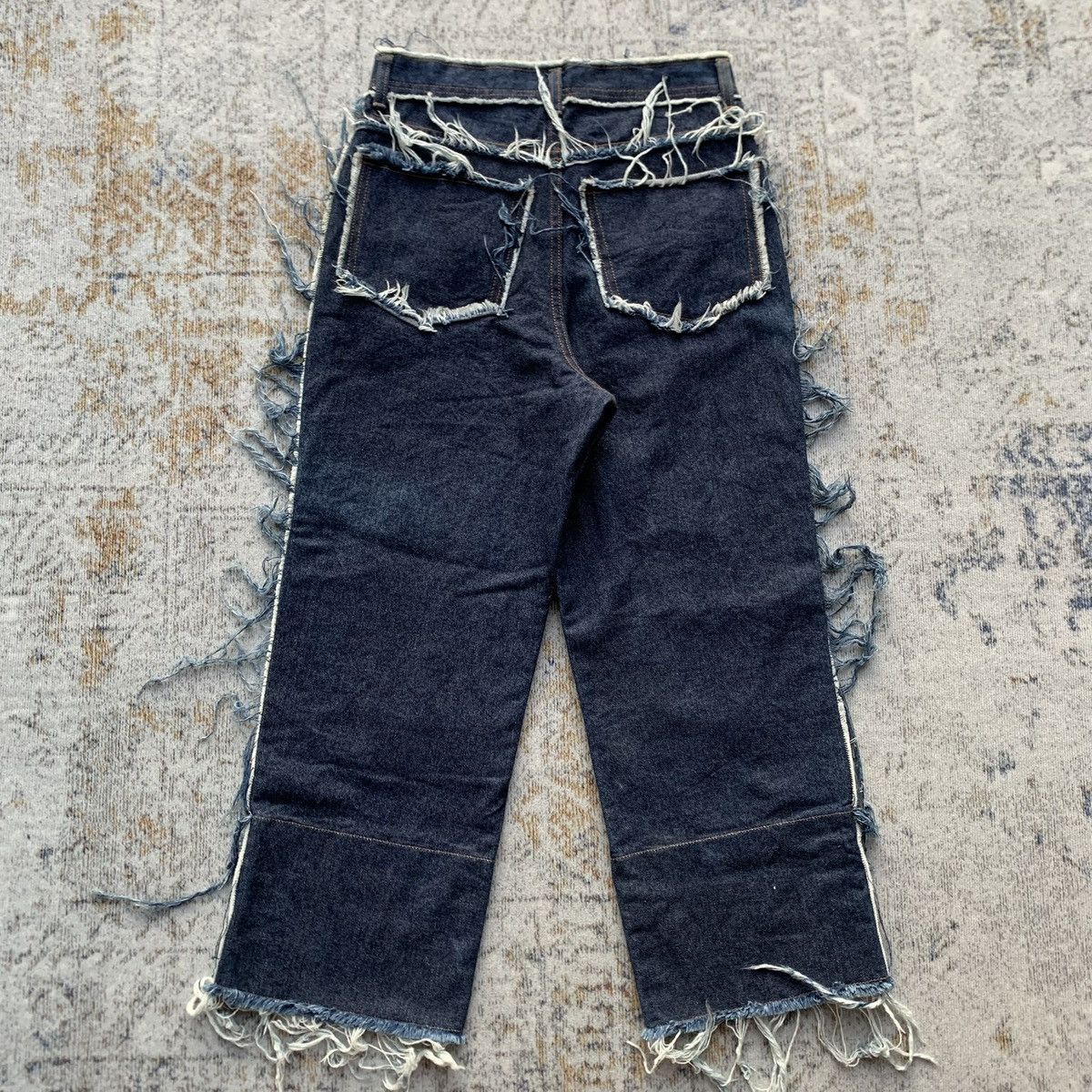 Japanese Brand 2000s Rare Acid Jazz Men Unfinished Style Denim Jeans Size US 30 / EU 46 - 6 Thumbnail