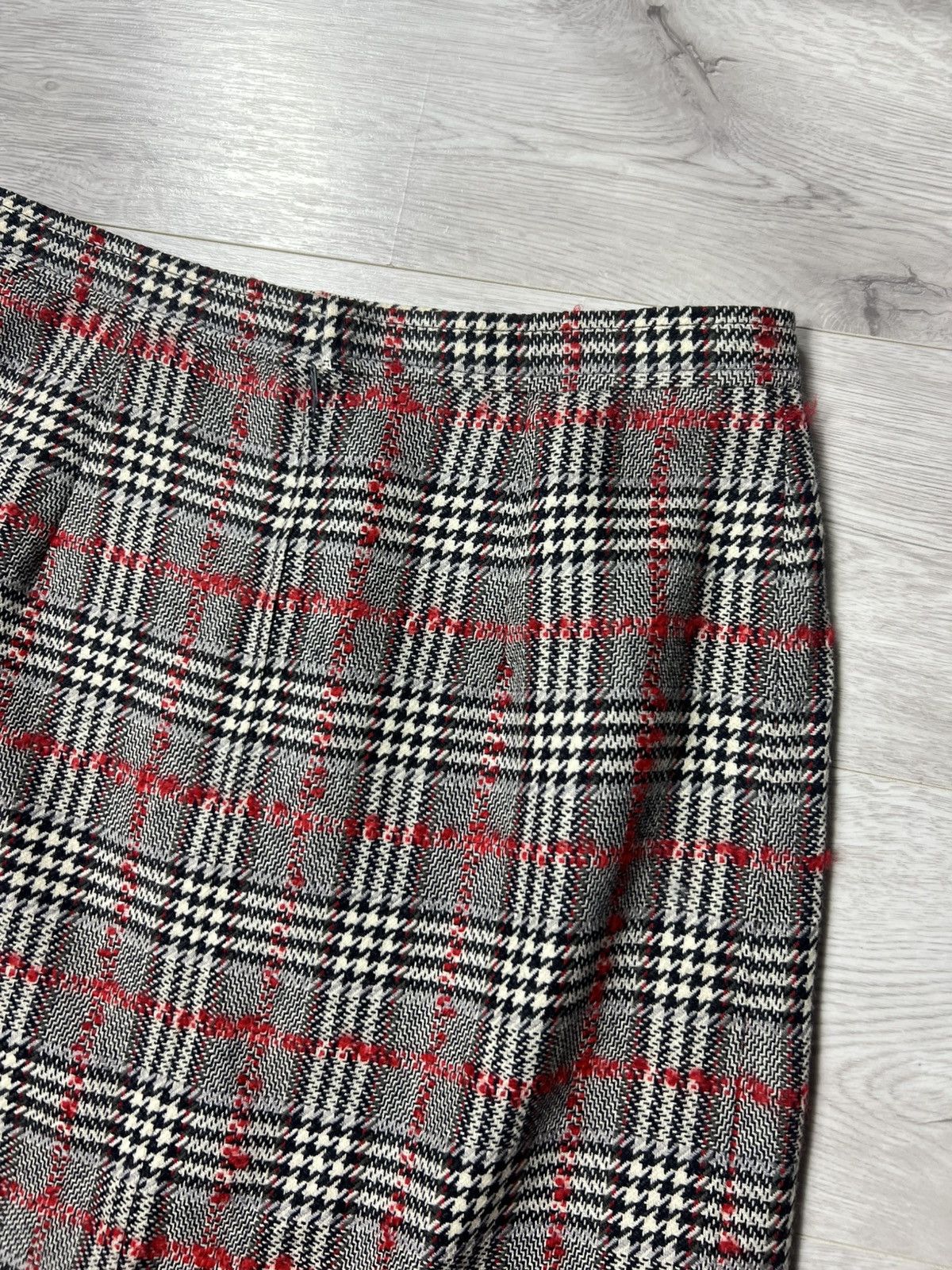 Celine Rare Vintage Celine Paris Tweed Wool Plaid Skirt Size 44 Size 32" / US 10 / IT 46 - 11 Thumbnail