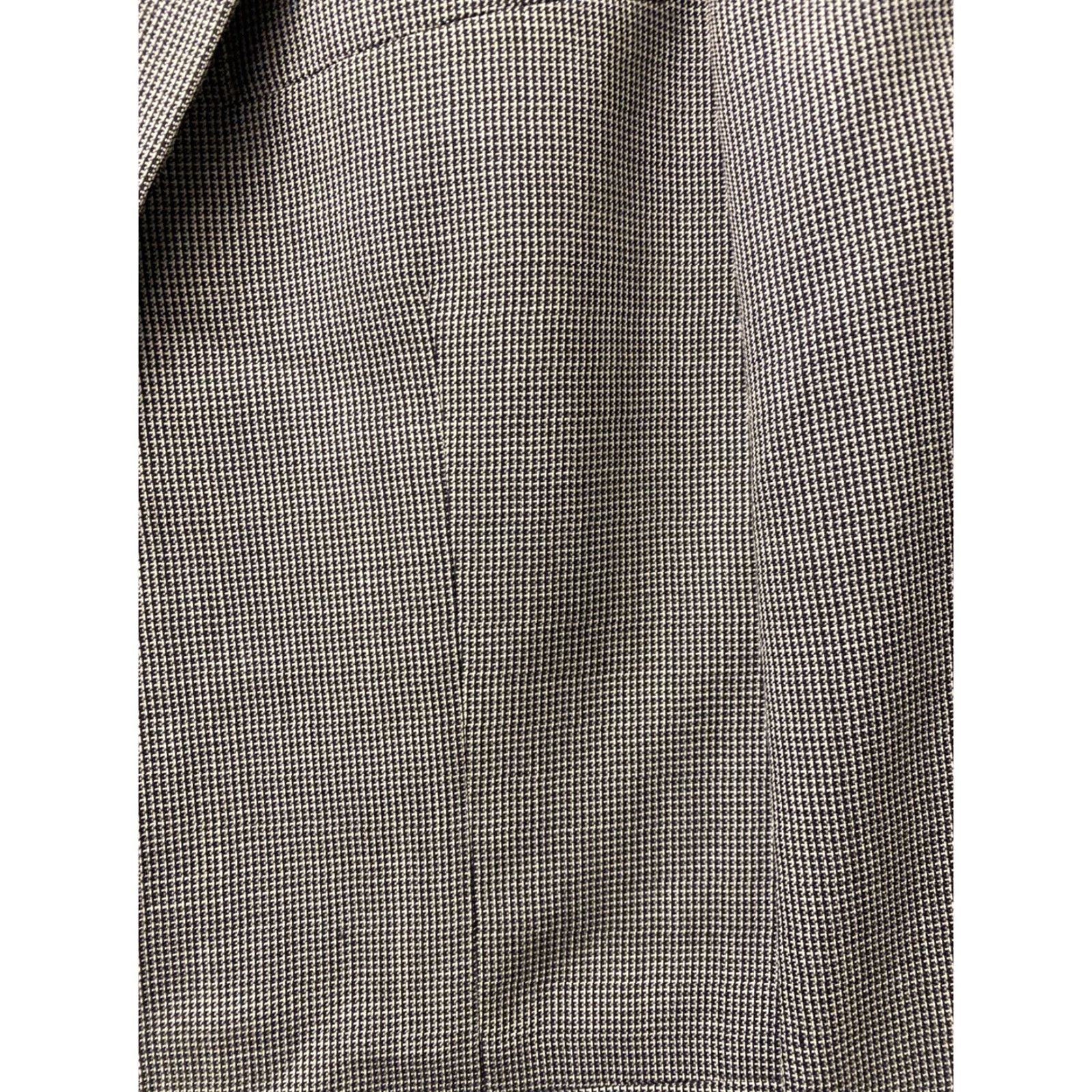 Hart Schaffner Marx Hart Schaffner Marx Blazer vintage Ivy Style Houndstooth Two-Button Notch Lapel 43 R Black White Men Blazer Sport Coat Size 46R - 4 Thumbnail