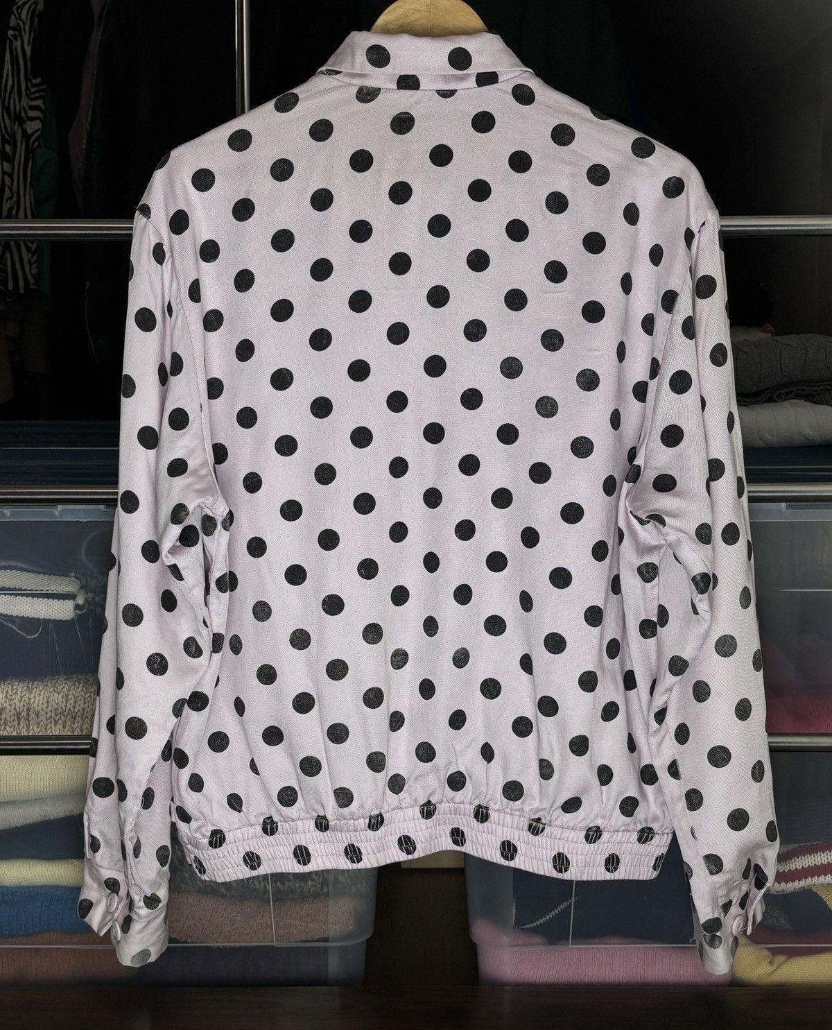 Supreme Supreme SS18 Pink Polka Dot Work Vintage Bomber Coach Jacket Size US M / EU 48-50 / 2 - 5 Thumbnail