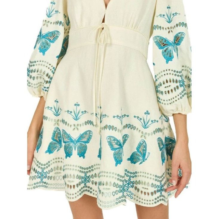 Isabel Marant Etoile NWOT$695 Super Natural Secret Mission Priscilla Linen Dress Size S / US 4 / IT 40 - 13 Thumbnail