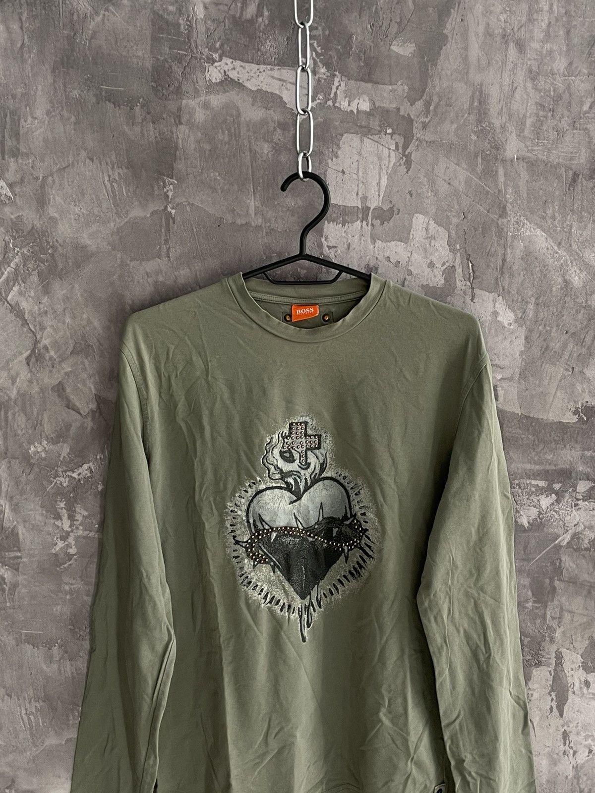 20471120 × Hysteric Glamour × Le Grande Bleu (L.G.B.) Y2K Hysteric Glamour Style Avant Garde Logo Long Sleeve Tee Size US M / EU 48-50 / 2 - 2 Thumbnail