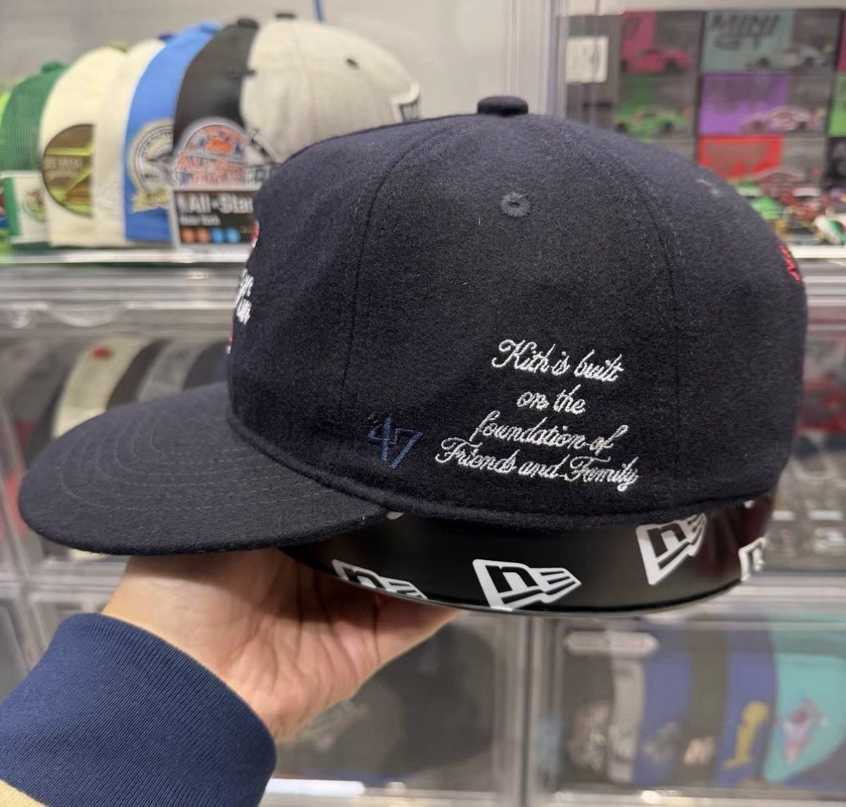 Kith 47 × Kith Vintage Embroidered Wool Baseball Cap J32 Size ONE SIZE - 2 Thumbnail