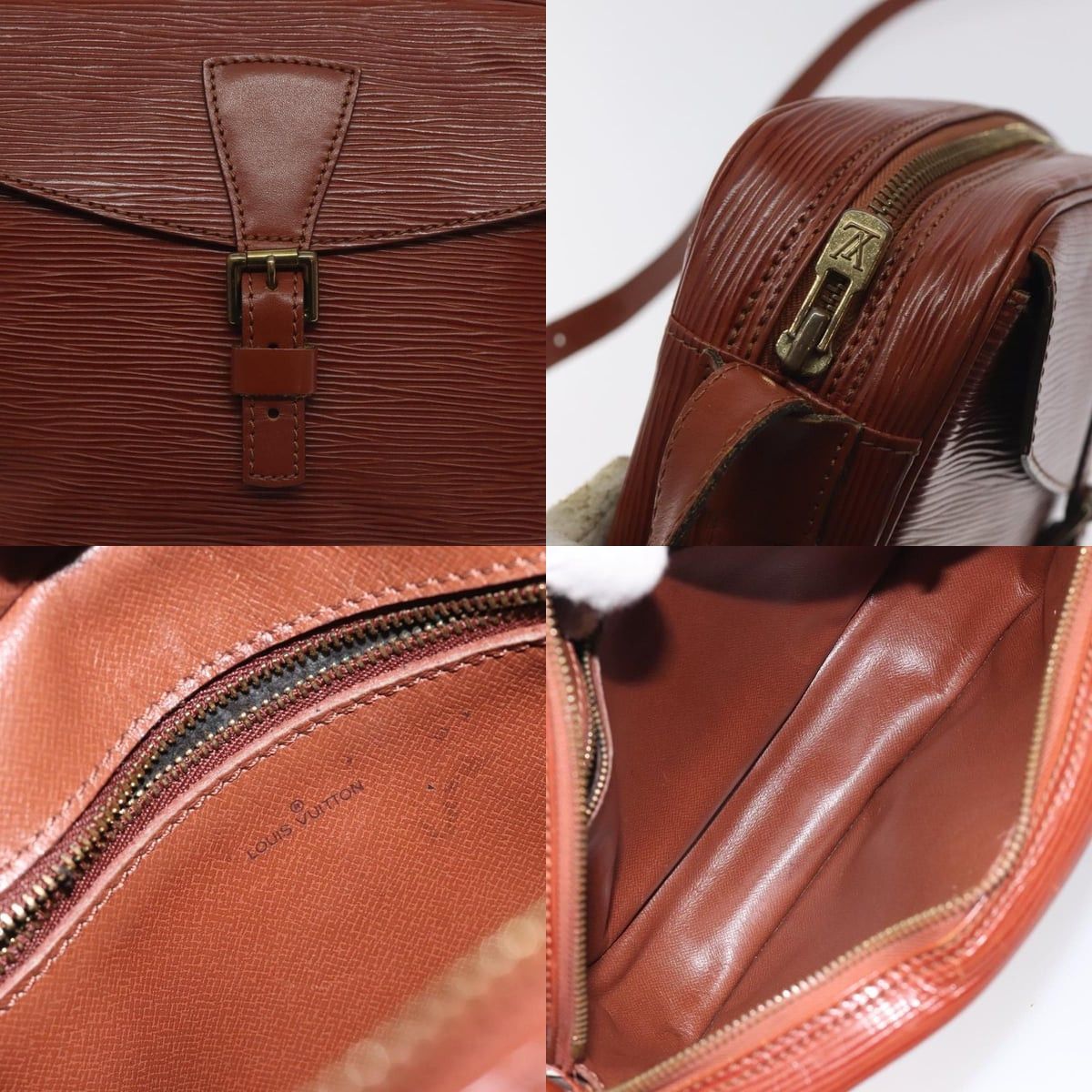 Louis Vuitton LOUIS VUITTON Epi Jeune Fillemm Shoulder Bag Brown M52153 Size ONE SIZE - 11 Thumbnail