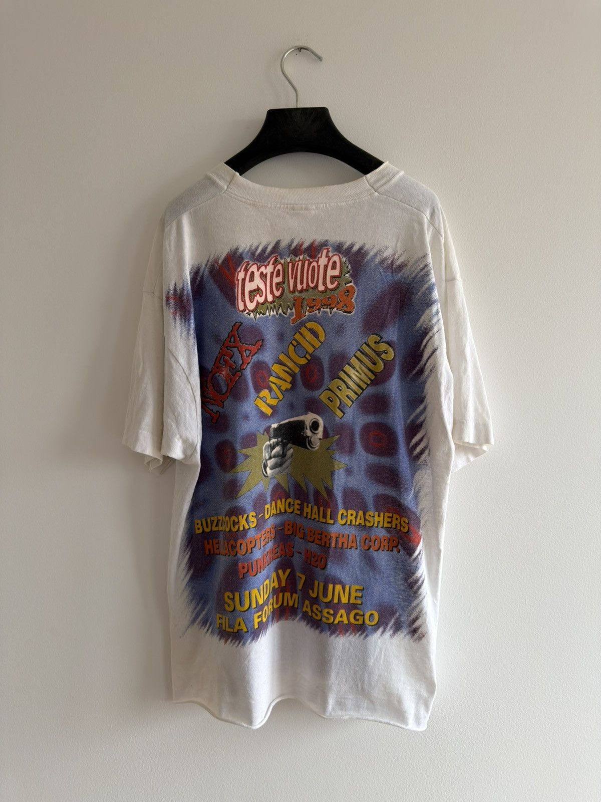 Band Tees *RARE* TESTE VUOTE 1998 90s PUNK FESTIVAL PRIMUS RANCID NOFX Size US XL / EU 56 / 4 - 6 Thumbnail