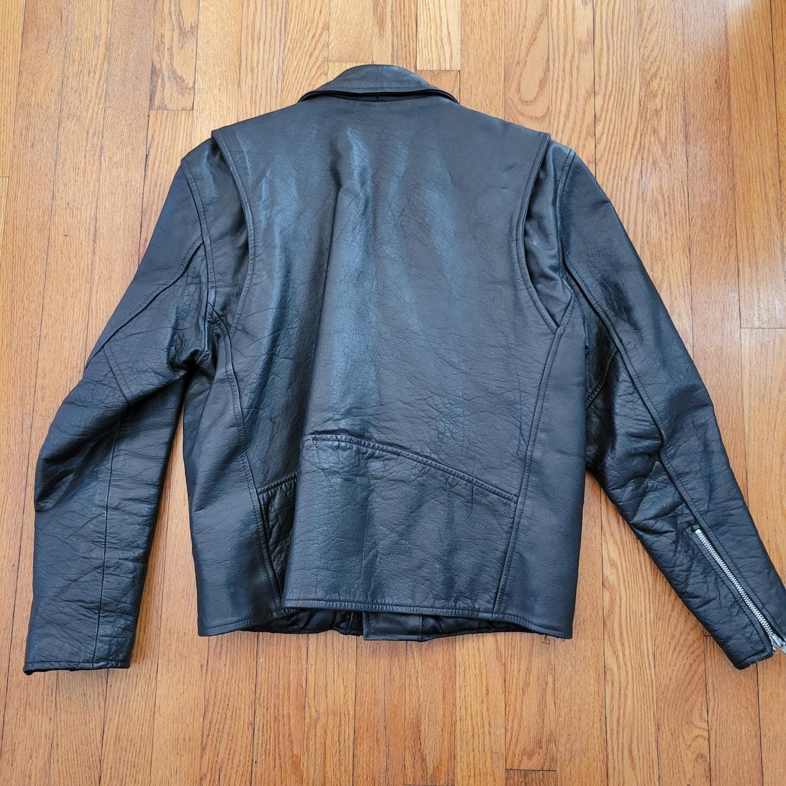 Other Leather Motorcycle Jacket M Black Thinsulate Lined Bomber Size US M / EU 48-50 / 2 - 5 Thumbnail