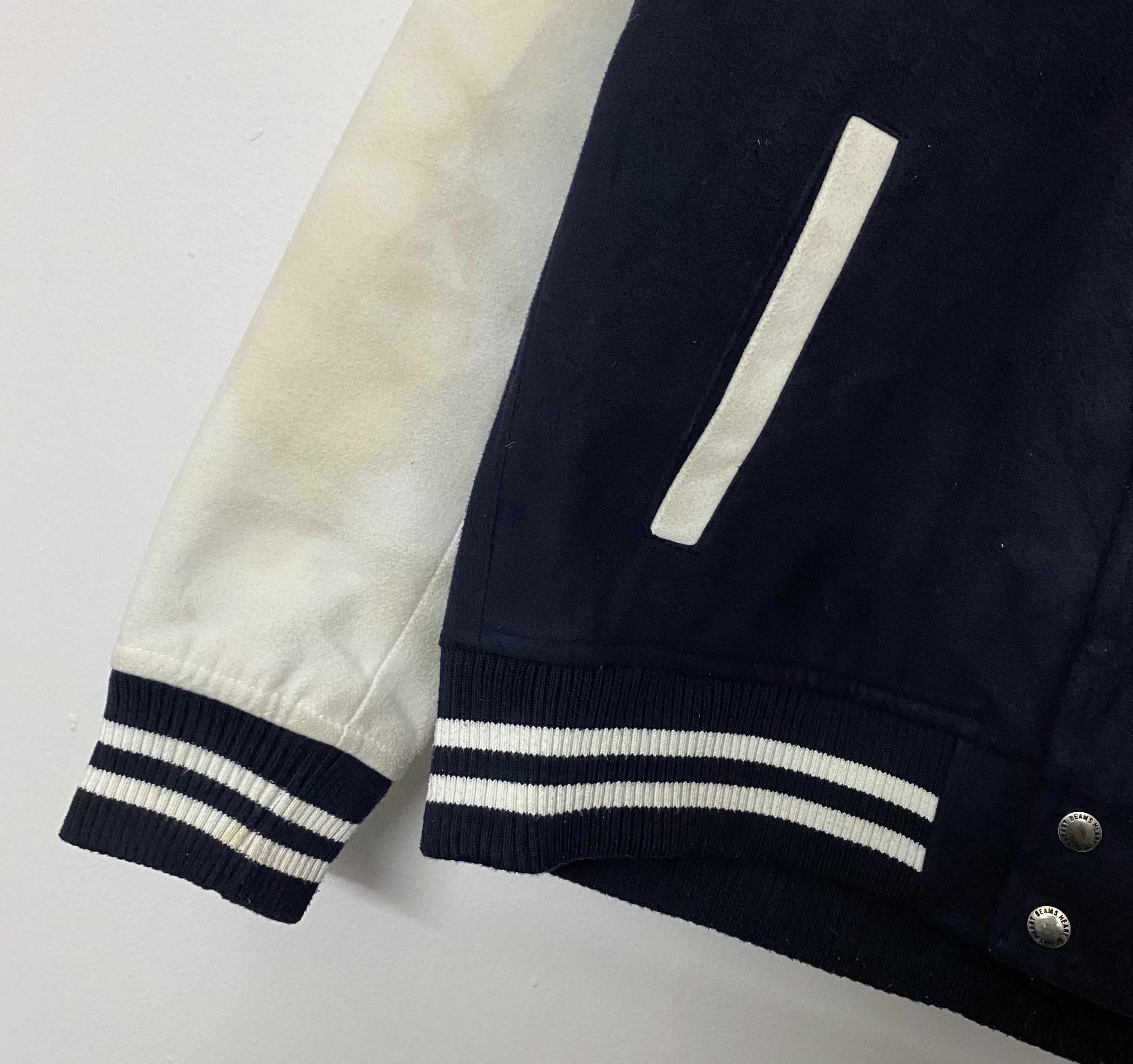 Beams Plus Beams Heart Varsity Sweater Jacket Size US S / EU 44-46 / 1 - 8 Thumbnail