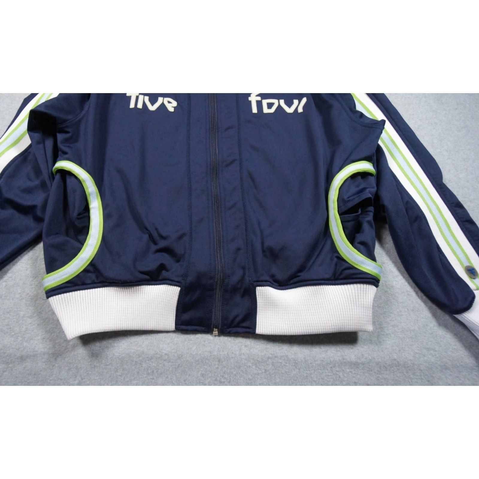 Vintage VINTAGE Five Four Jacket Mens M Blue Track Full Zip Mock Neck Outdoors Y2K Size US M / EU 48-50 / 2 - 5 Thumbnail
