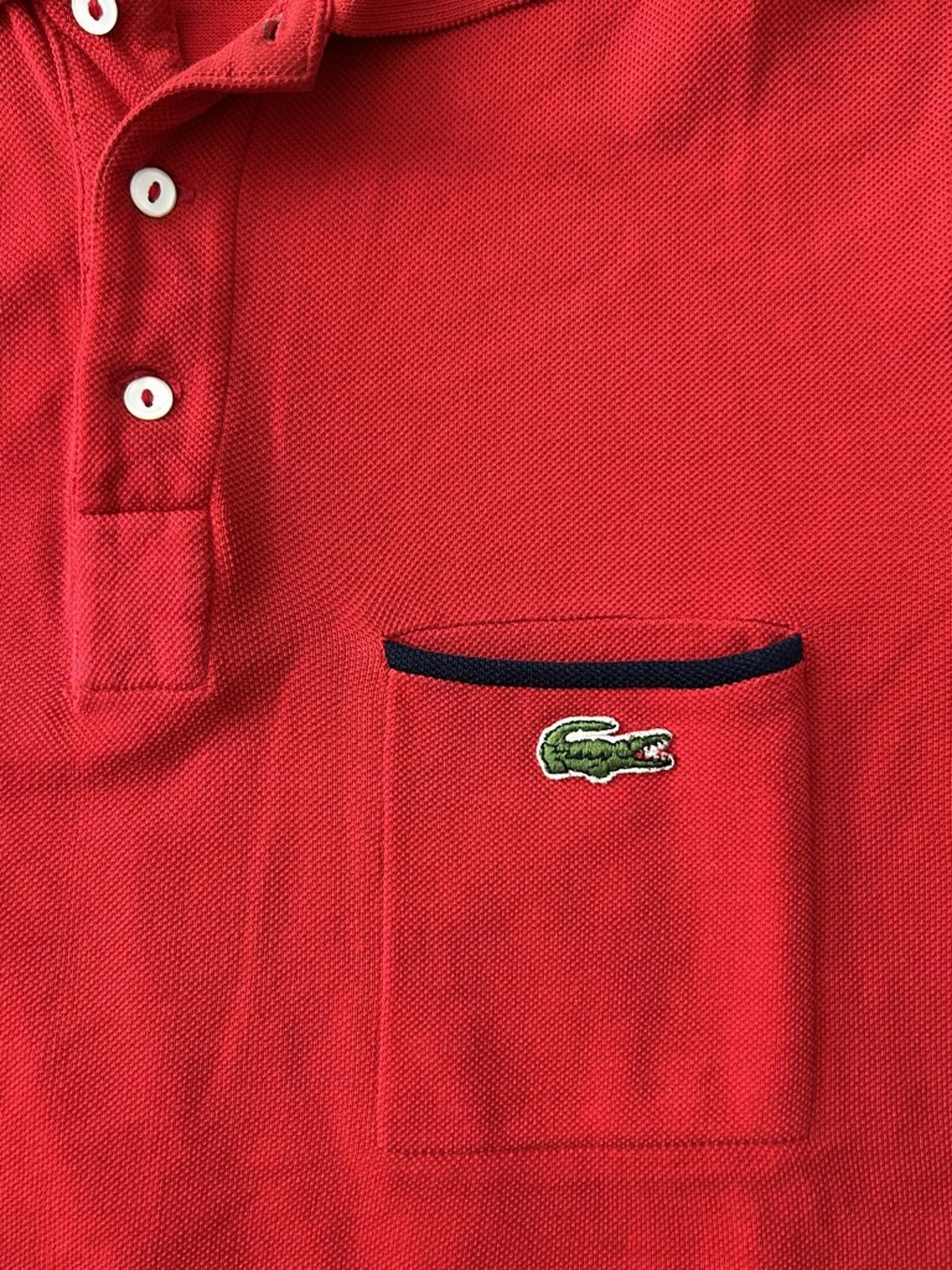 Lacoste Lacoste Red Polo Shirt with Chest Pocket Size US S / EU 44-46 / 1 - 2 Thumbnail