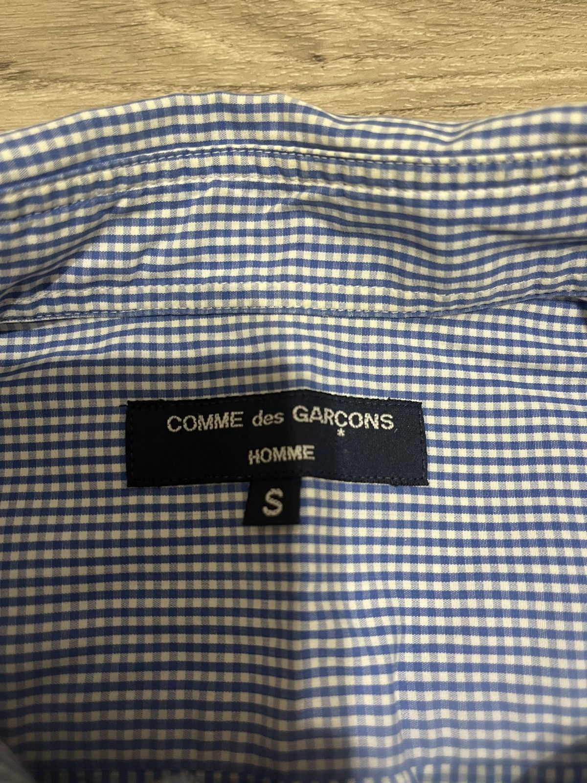 Comme des Garcons Homme COMME des GARCONS HOMME blue SHIRT VINTAGE Y2K SIZE L Size US L / EU 52-54 / 3 - 8 Thumbnail