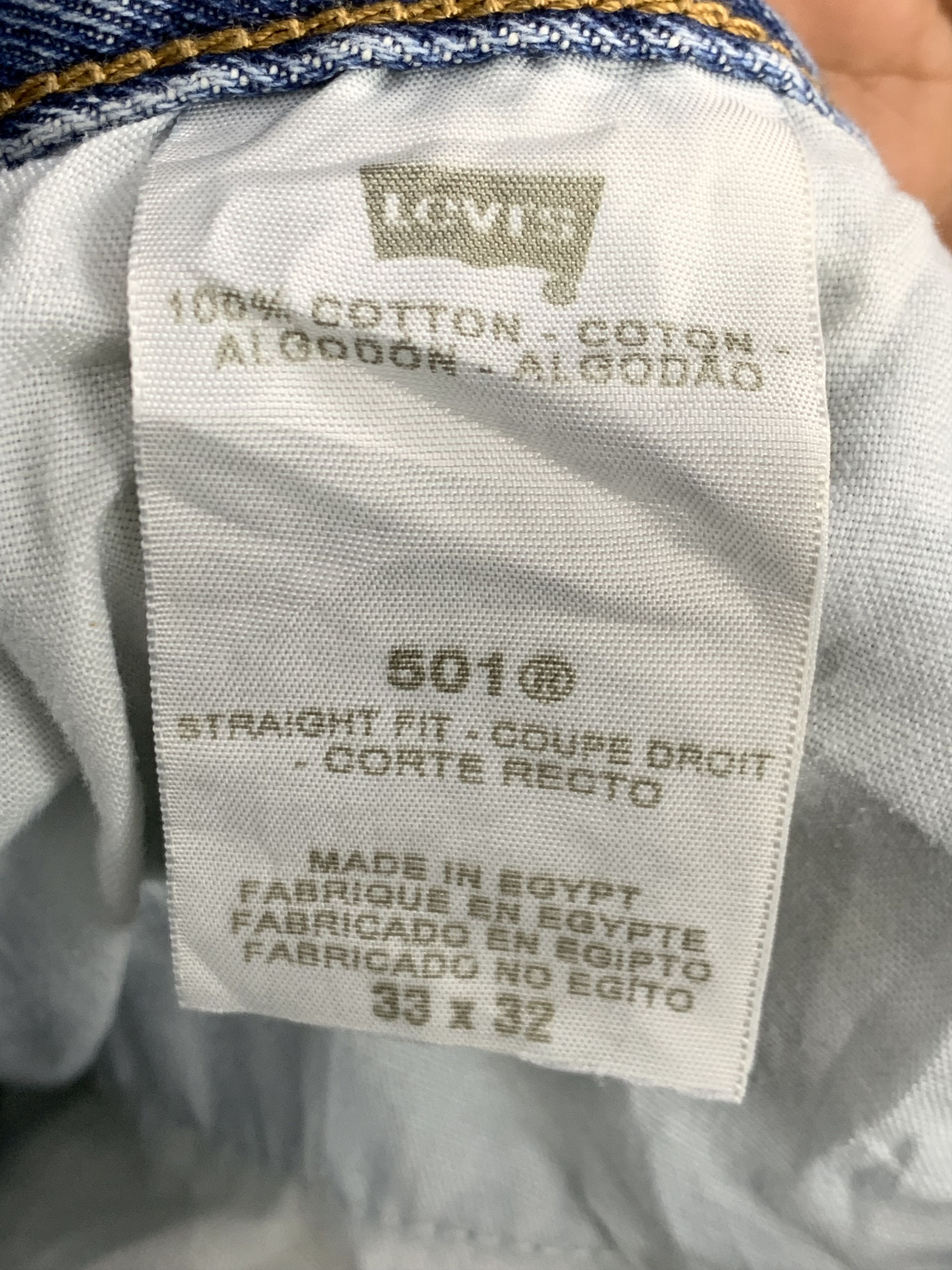 Levi's Vintage Levis 501 Faded Blue Jeans DP2197 Size US 33 - 5 Thumbnail