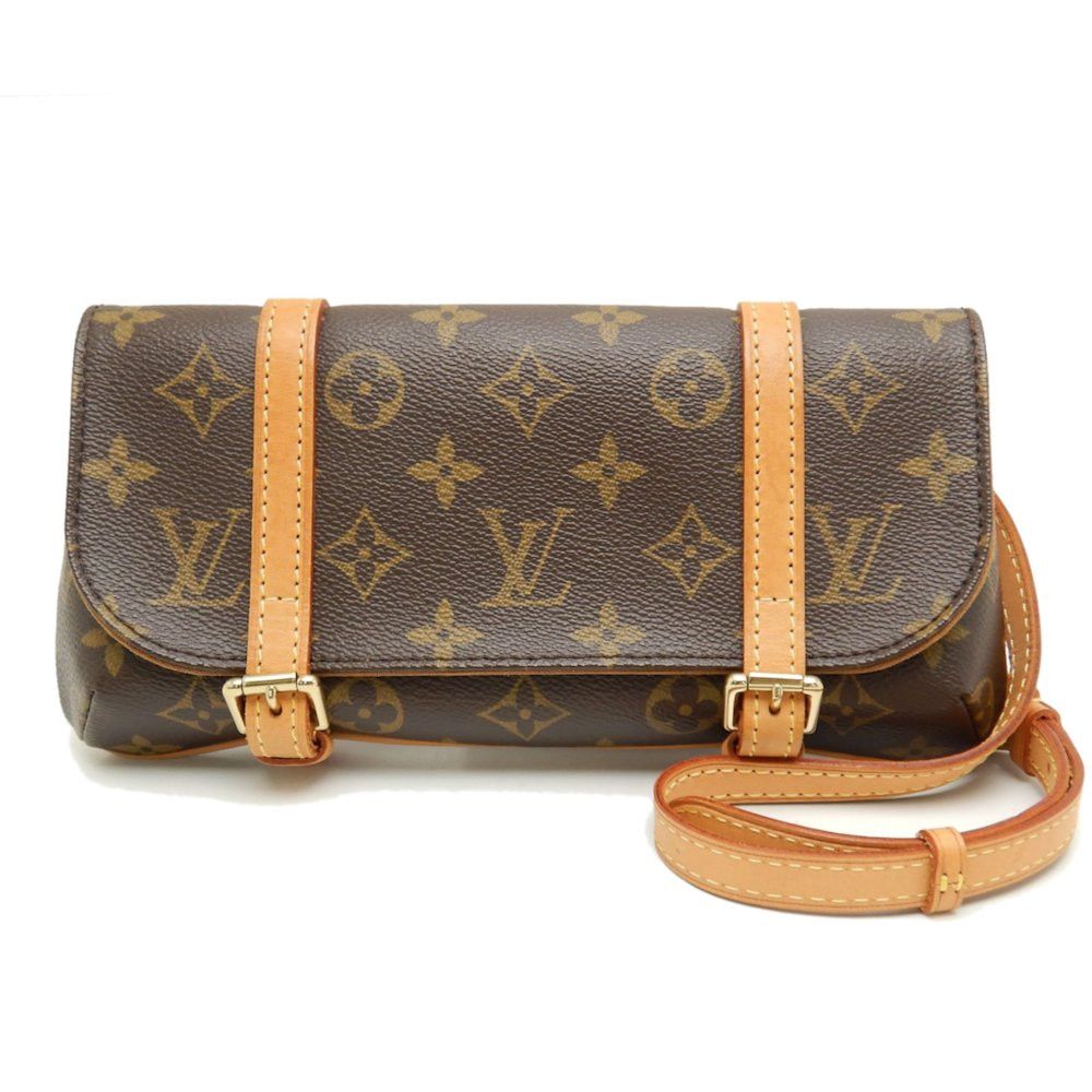 Louis Vuitton Monogram Pochette Marrell Brown Waist Bag
