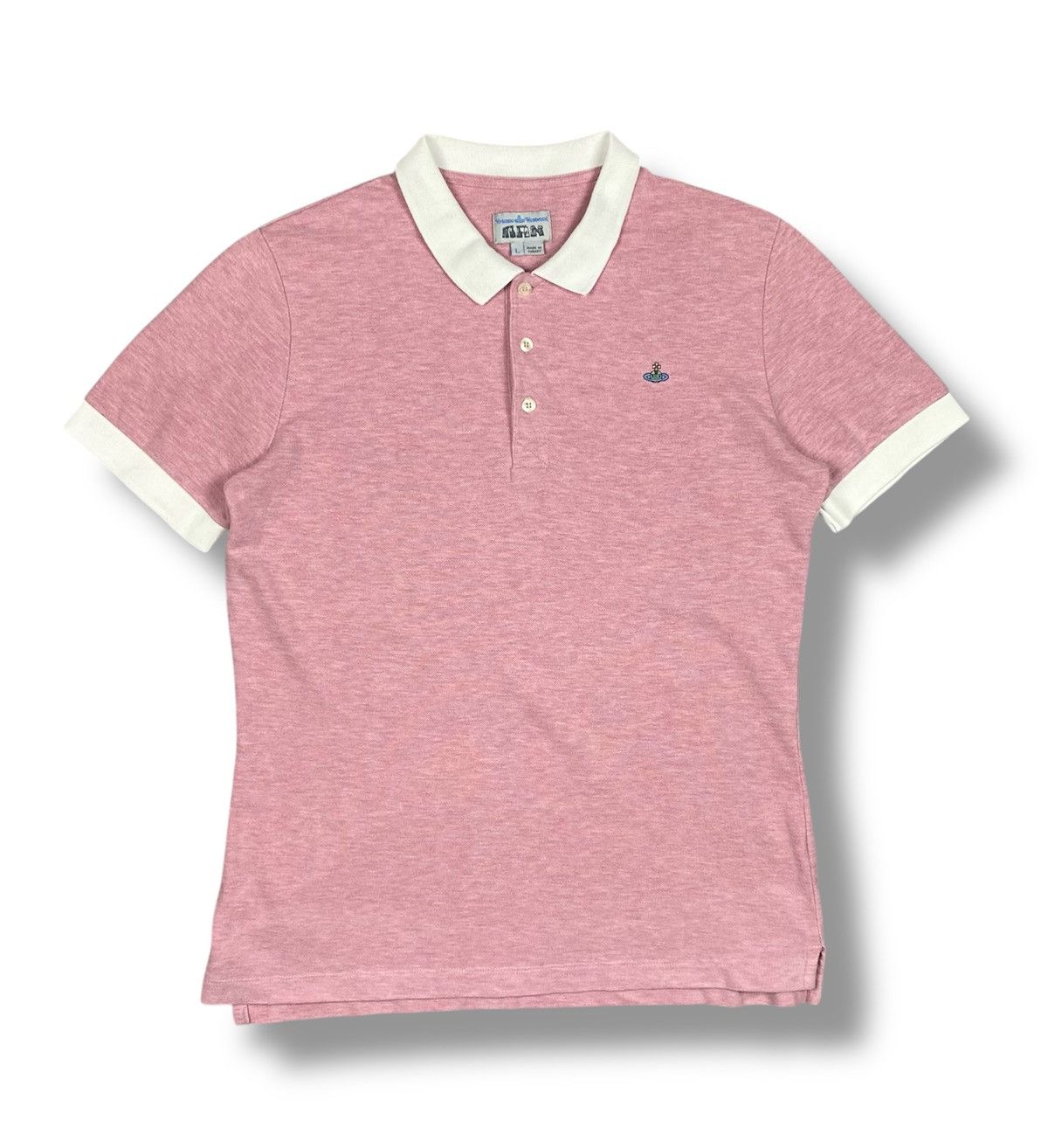 Vivienne Westwood Vivienne Westwood MAN Pink Polo Shirt Orb Logo Size US L / EU 52-54 / 3 - 1 Thumbnail