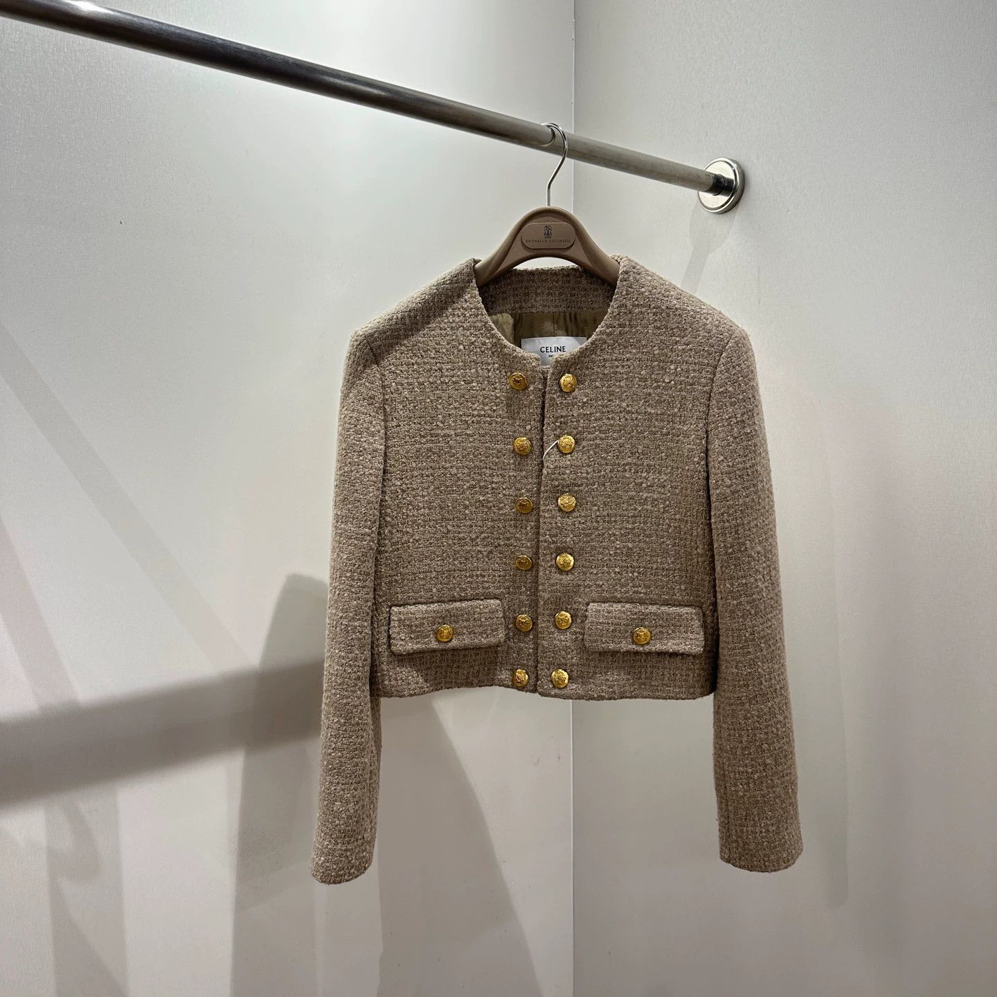 Celine Celine Classic DB Gold Button Wool Jacket Size 36 Size XS / US 0-2 / IT 36-38 - 1 Thumbnail