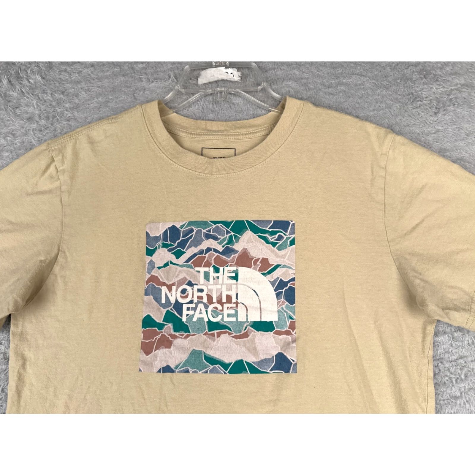 The North Face The North Face Men T-Shirt Beige Short Sleeve Crew Neck 100% Cotton Logo All Seasons Breathable Summer Spring Fall Winter Shirt Mens XS-XL Size US M / EU 48-50 / 2 - 4 Thumbnail