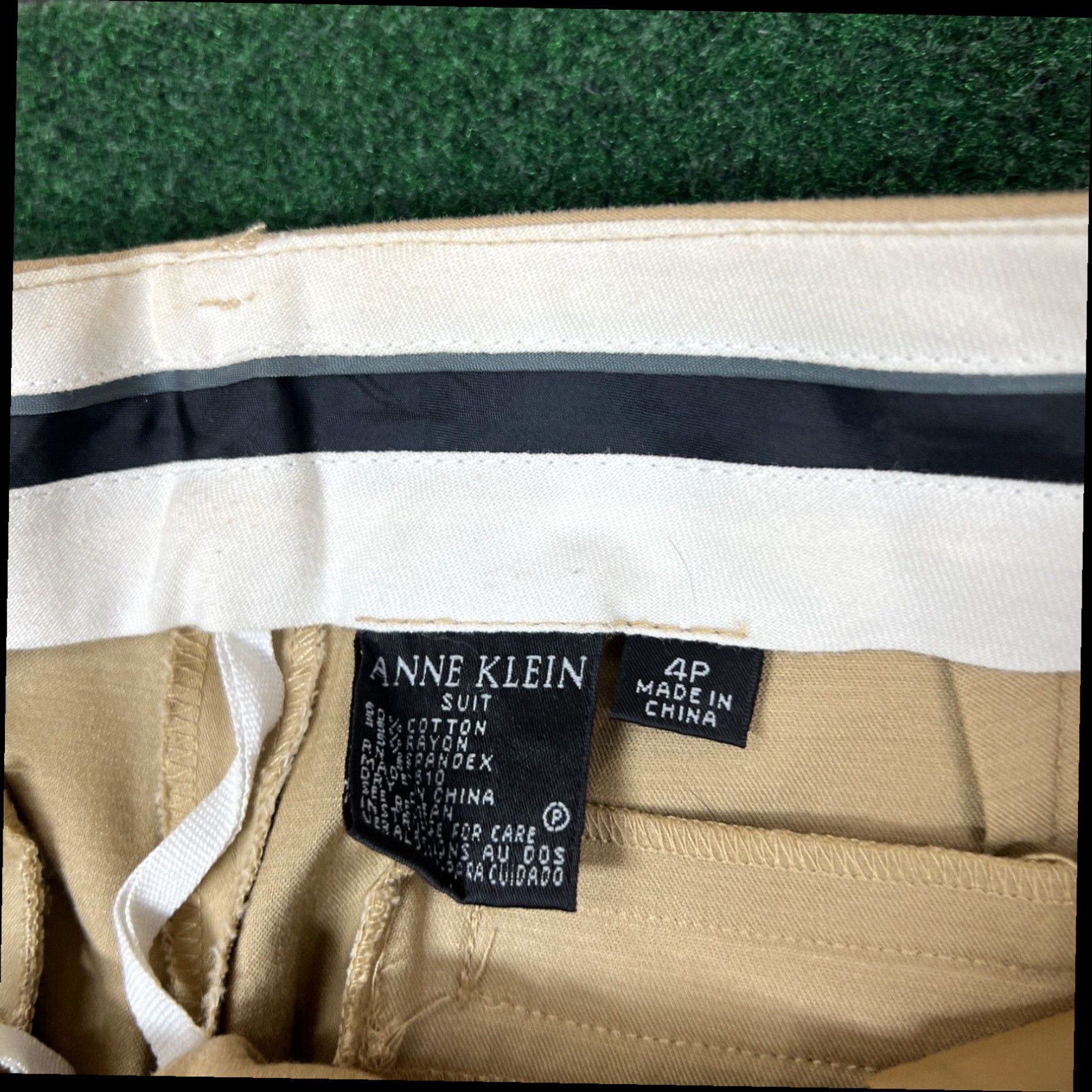 Anne Klein Anne Klein Pants Womens 6 Gray Wool Straight Leg Dress Suit Trousers Slacks Size 28" / US 6 / IT 42 - 5 Thumbnail