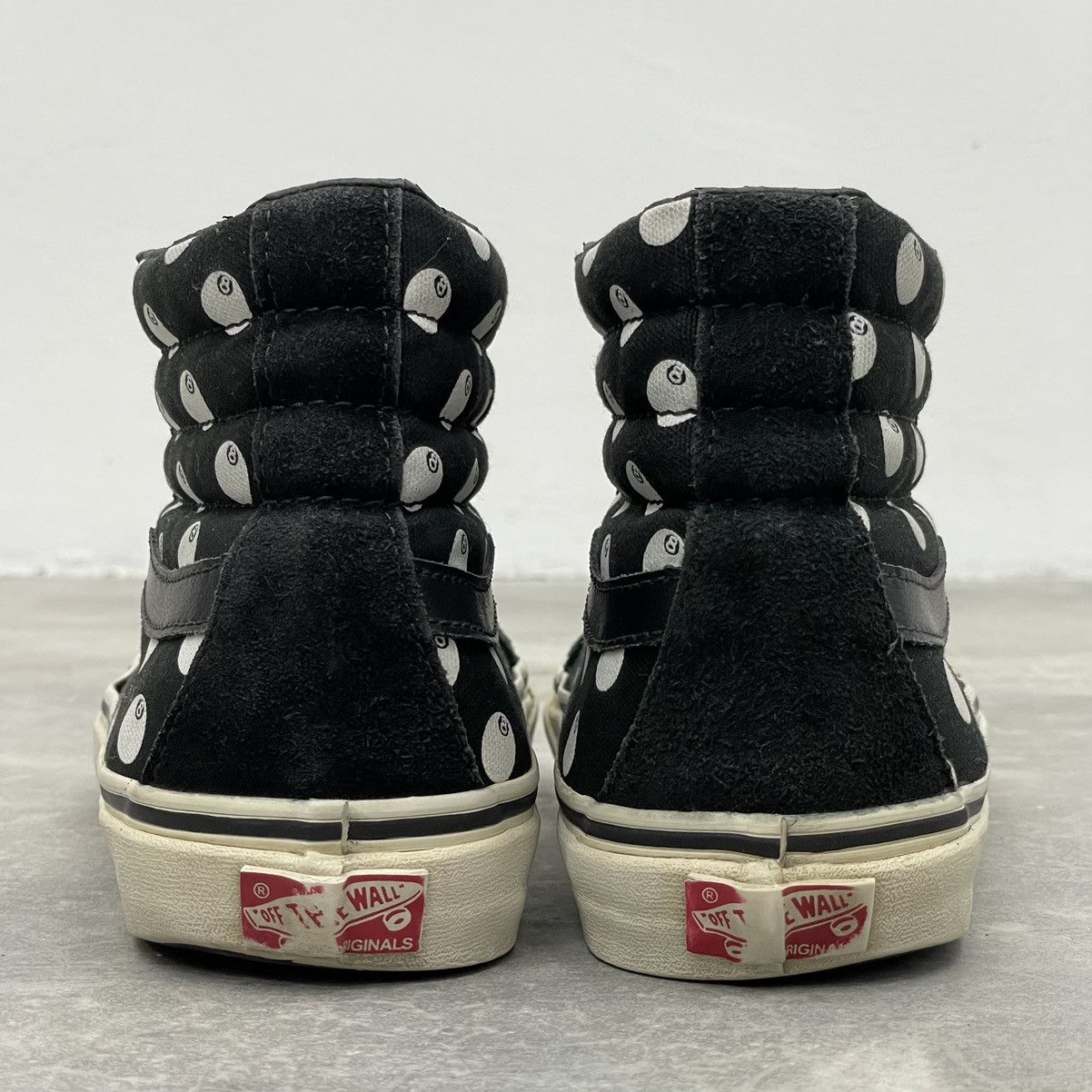 Stussy × Vans Stussy x Vans Vault Sk8-Hi LX 8-Ball UK7.5 Black White Rare Size US 8.5 / EU 41-42 - 4 Thumbnail