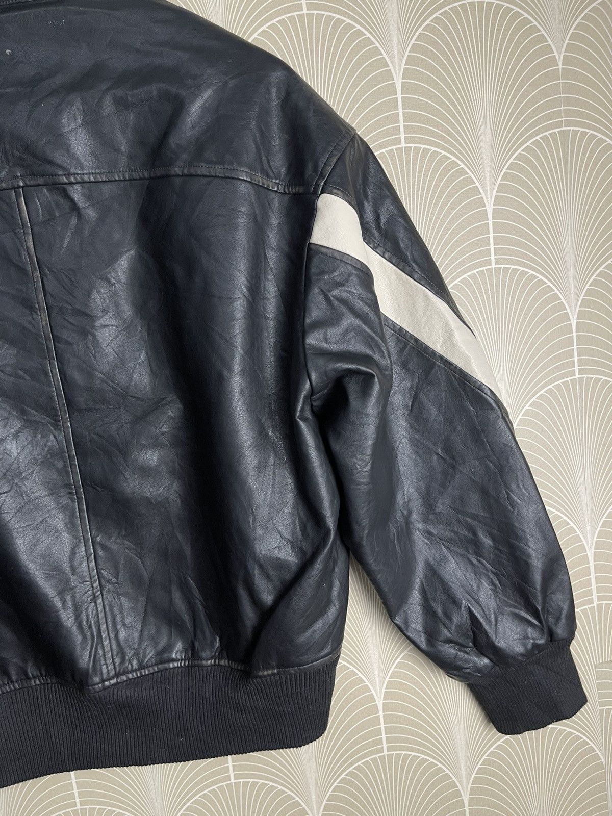 Japanese Brand × Vintage VINTAGE LAFUDGE STORE BOMBER LEATHER JACKET RARE Size US M / EU 48-50 / 2 - 17 Thumbnail