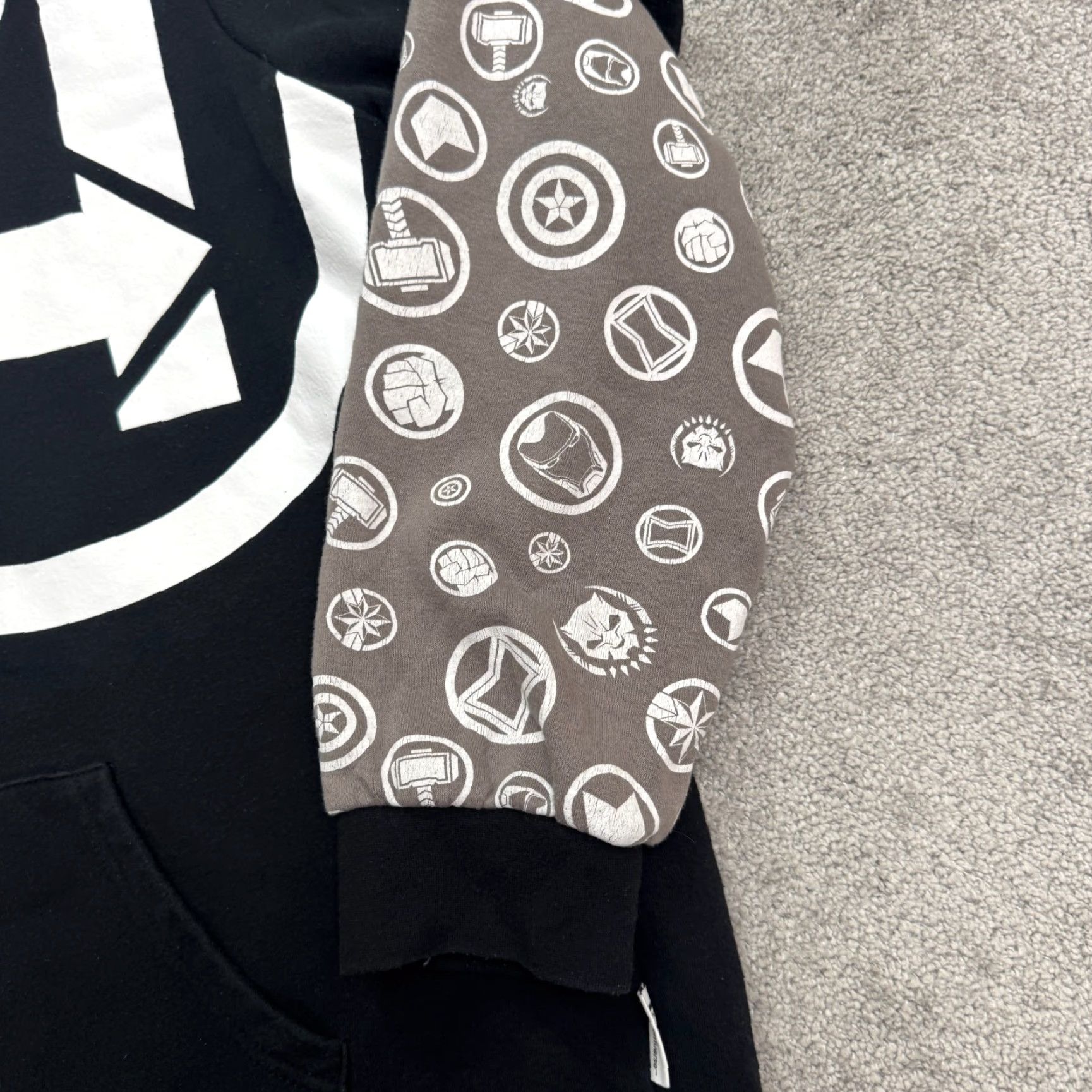 Vintage Marvel Graphic Hoodie Pullover Sweatshirt Mens XXL Black Size US XXL / EU 58 / 5 - 3 Thumbnail