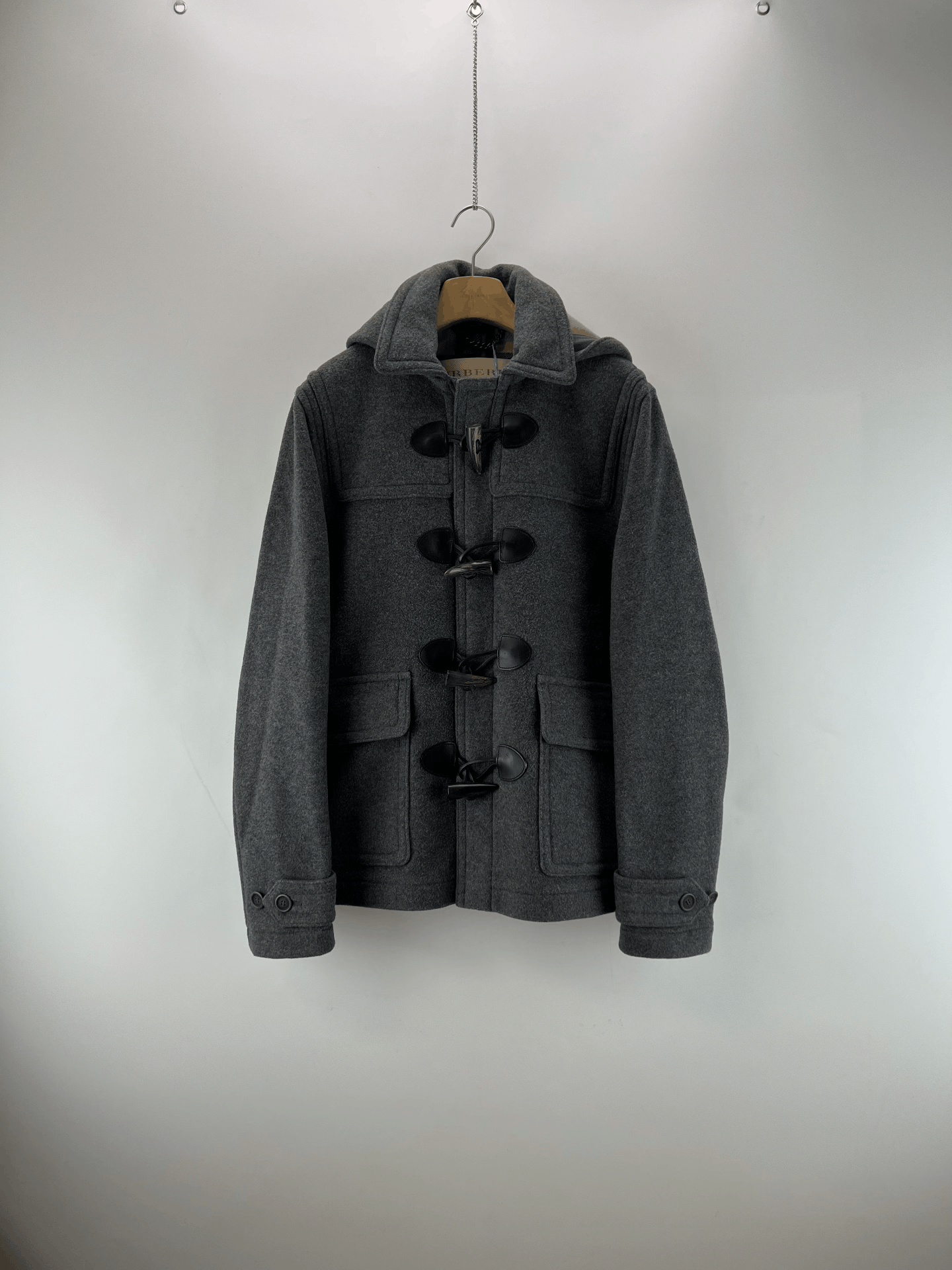 Burberry Burberry Brit Gray Wool Coat M Size US M / EU 48-50 / 2 - 1 Thumbnail