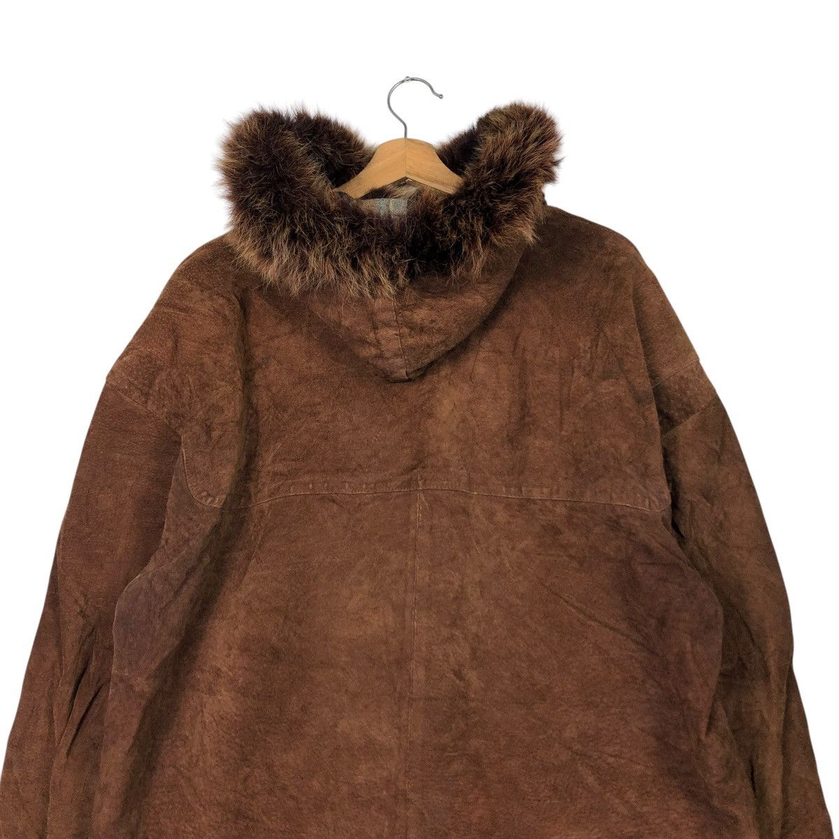 Vintage 🔥VINTAGE LEATHER JACKET HUNTING G-III MINK FUR HOODIE Size US M / EU 48-50 / 2 - 11 Thumbnail