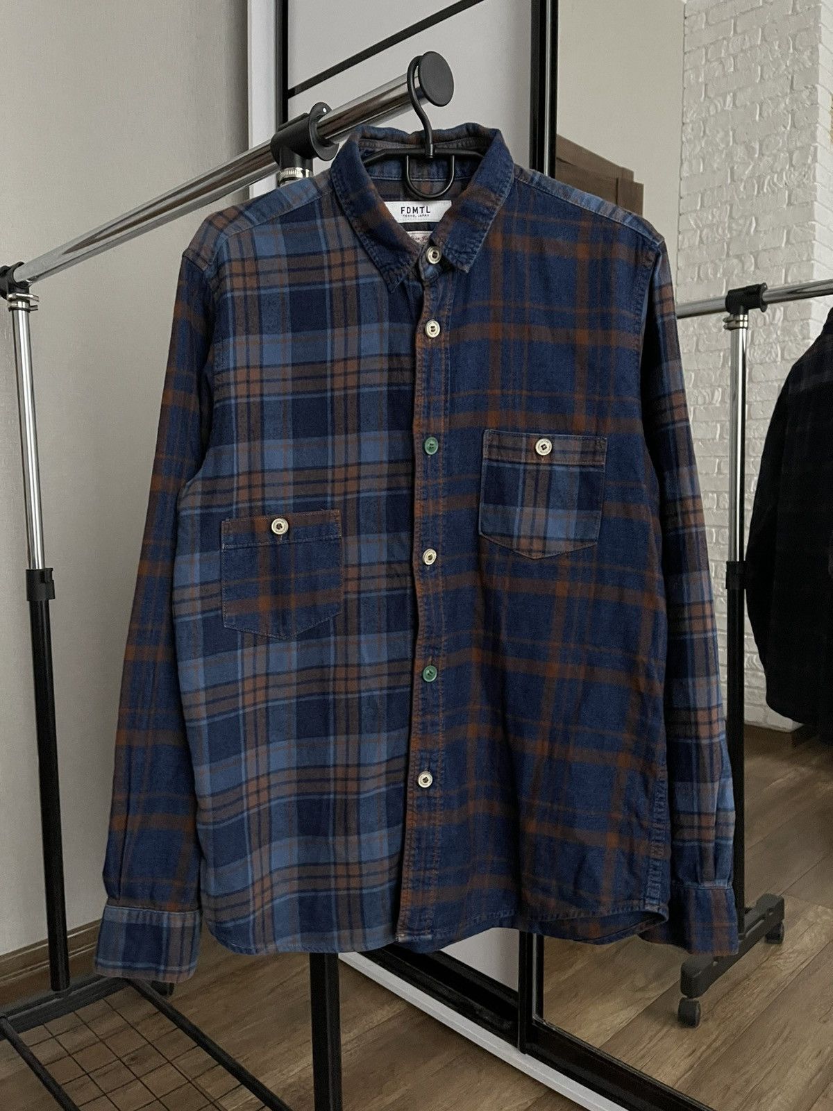 FDMTL FDMTL Japanese Checked Shirt Button Up Size US L / EU 52-54 / 3 - 1 Thumbnail