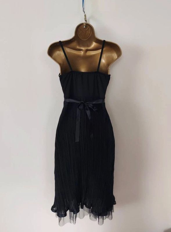 Vintage Vintage pleated black dress 8/10 Size M / US 6-8 / IT 42-44 - 3 Thumbnail
