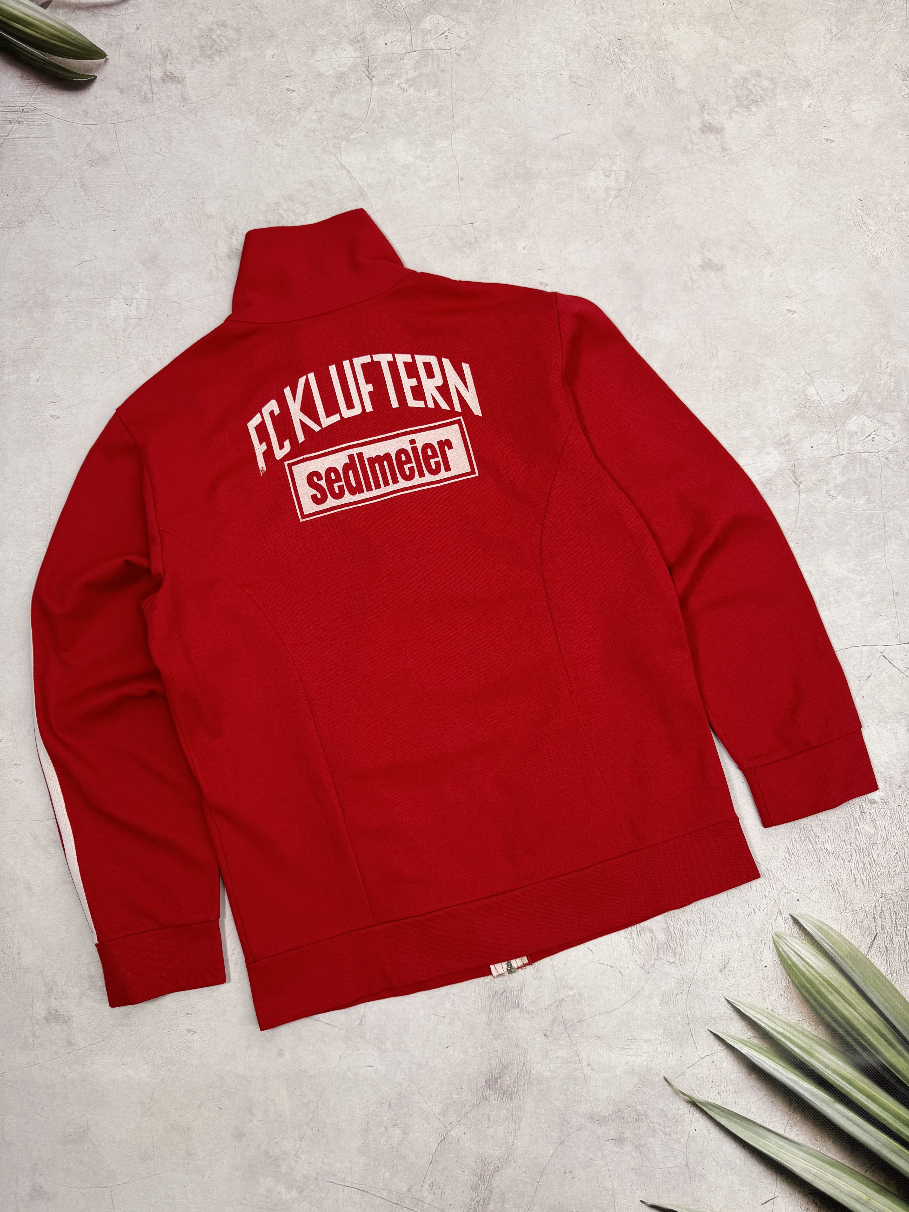 Adidas 80s Adidas Track Jacket HONG KONG Red Color & White Stripes Size US M / EU 48-50 / 2 - 18 Thumbnail