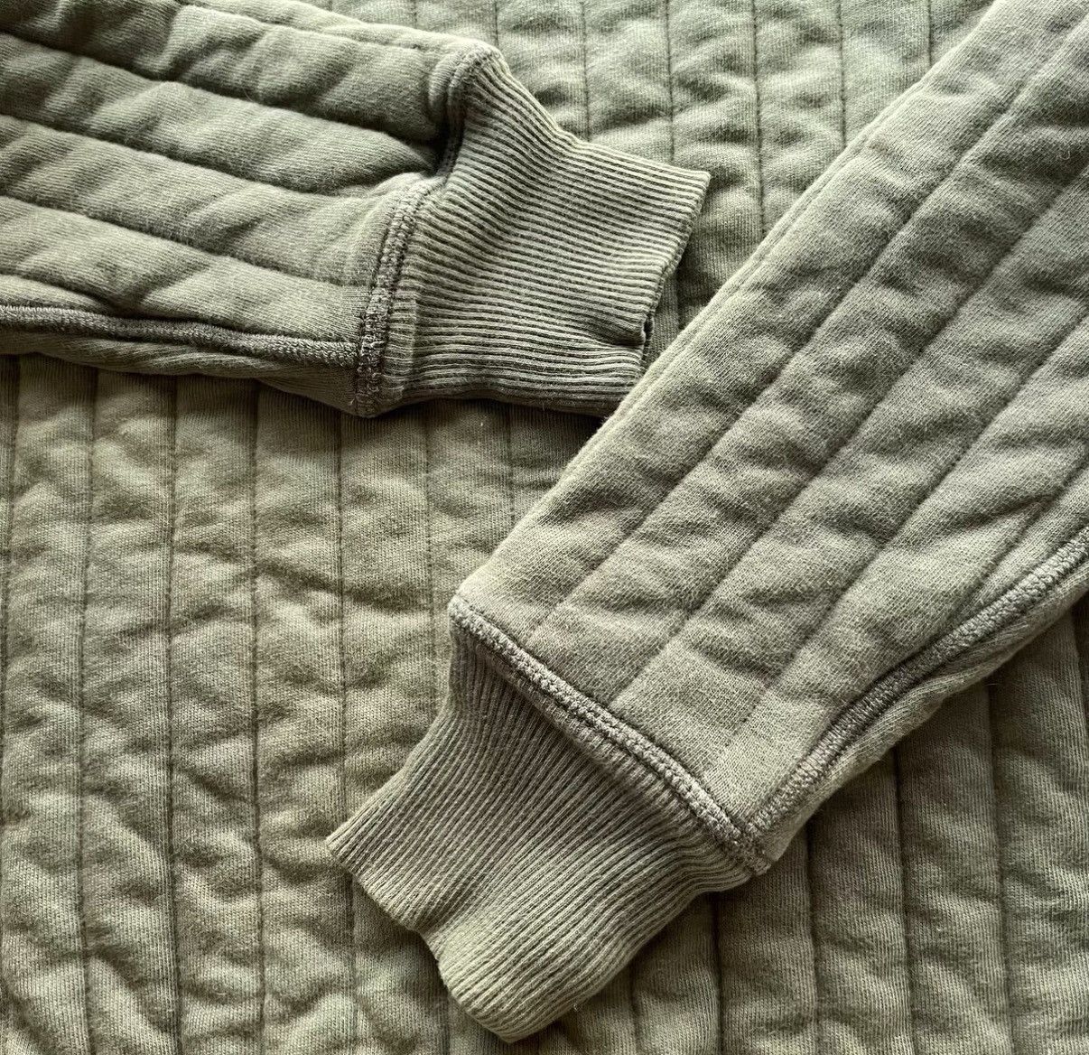 RRL Ralph Lauren RRL Ralph Lauren Olive Green Quilted Sweatshirt K22 Size US S / EU 44-46 / 1 - 5 Thumbnail