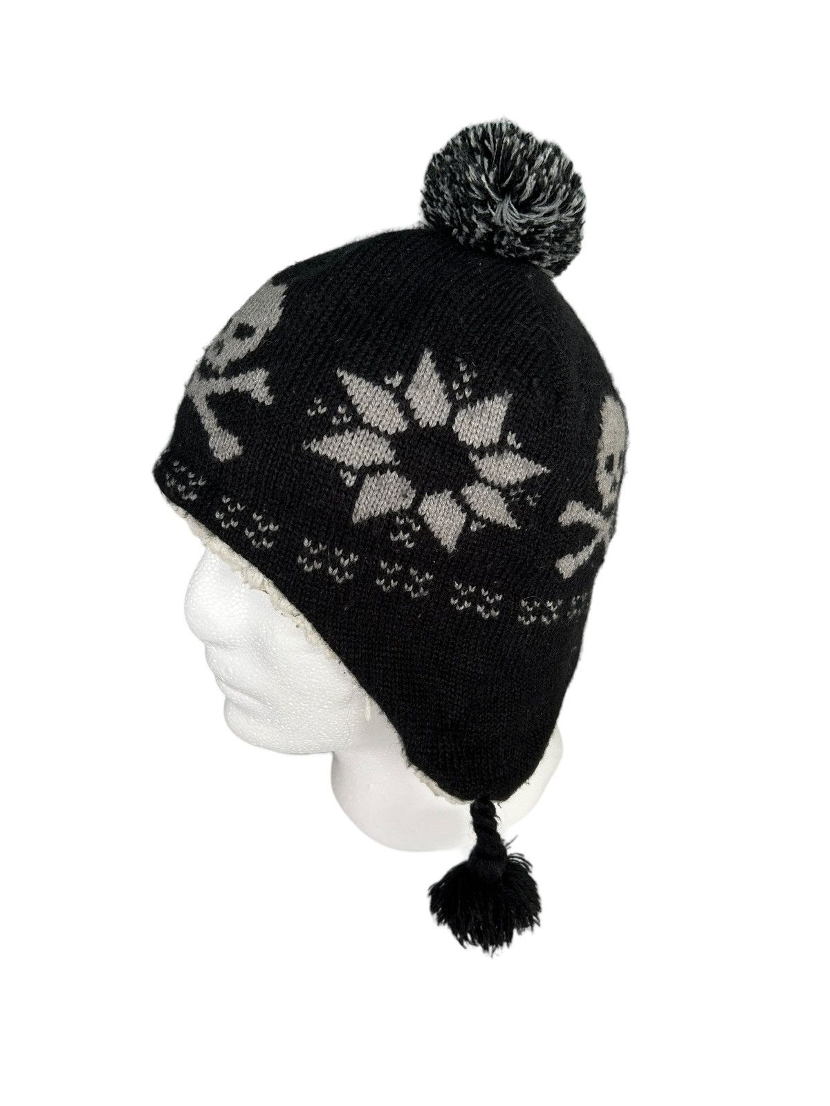 14th Addiction × Japanese Brand Skull Punk Bondage Style Brand Oldnavy Beanie Hats Size ONE SIZE - 2 Thumbnail