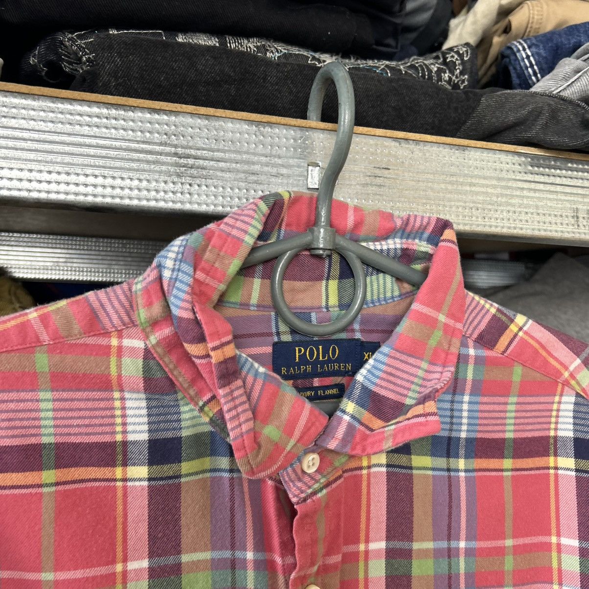 Polo Ralph Lauren Luxury Polo Ralph Lauren Basic Flannel Button Shirt Size US XL / EU 56 / 4 - 4 Thumbnail
