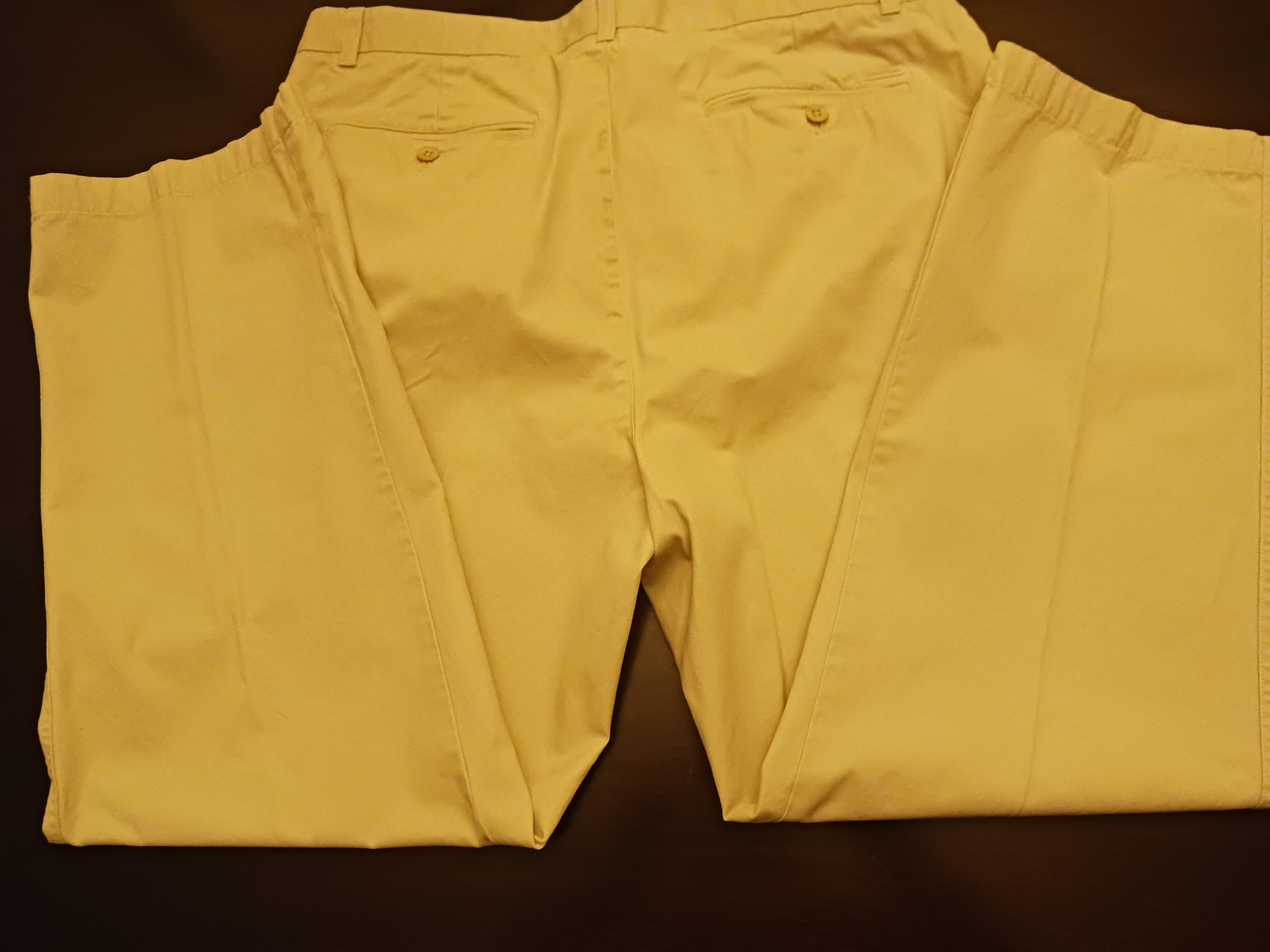 Calvin Klein Vintage 80's 100% Cotton Tan Chino Pants Size US 38 / EU 54 - 2 Thumbnail