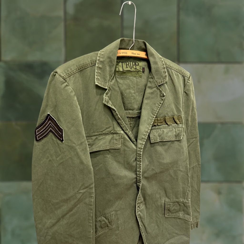 Trippen VINTAGE Tripp Military Jacket Pocket Coat Olive Green Size S Men’s Jacket Size US S / EU 44-46 / 1 - 1 Thumbnail
