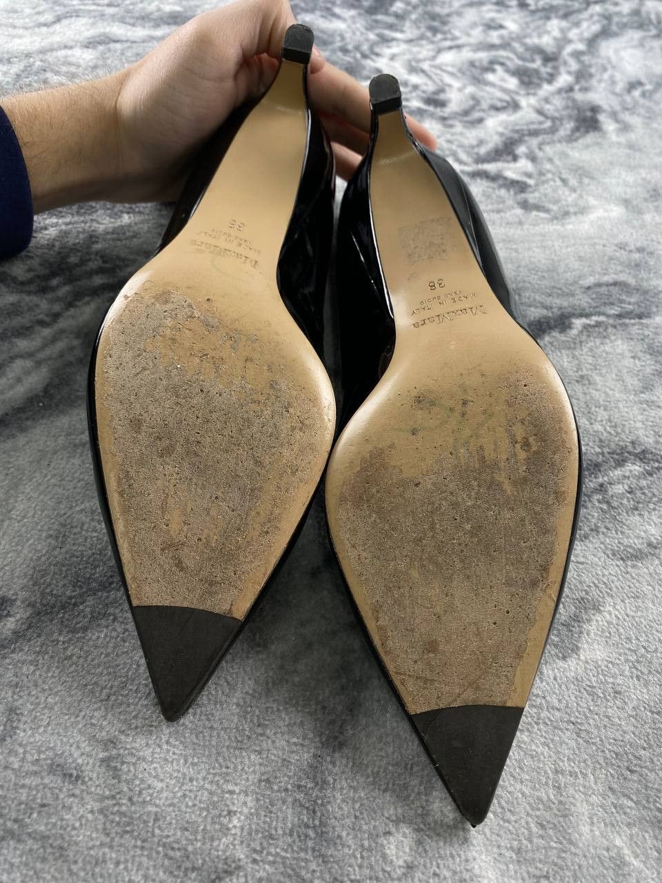 Max Mara Max Mara Leather Slingback Pointed Pumps Women Size 38 Black Size US 8 / IT 38 - 13 Thumbnail
