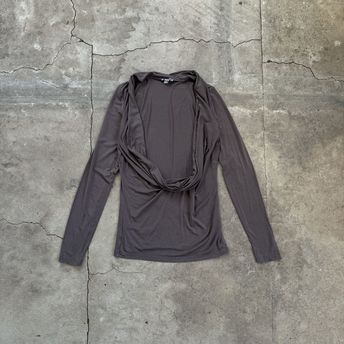 Vintage Bandolera Modal Open Neck Long Sleeve Size M / US 6-8 / IT 42-44 - 1 Thumbnail