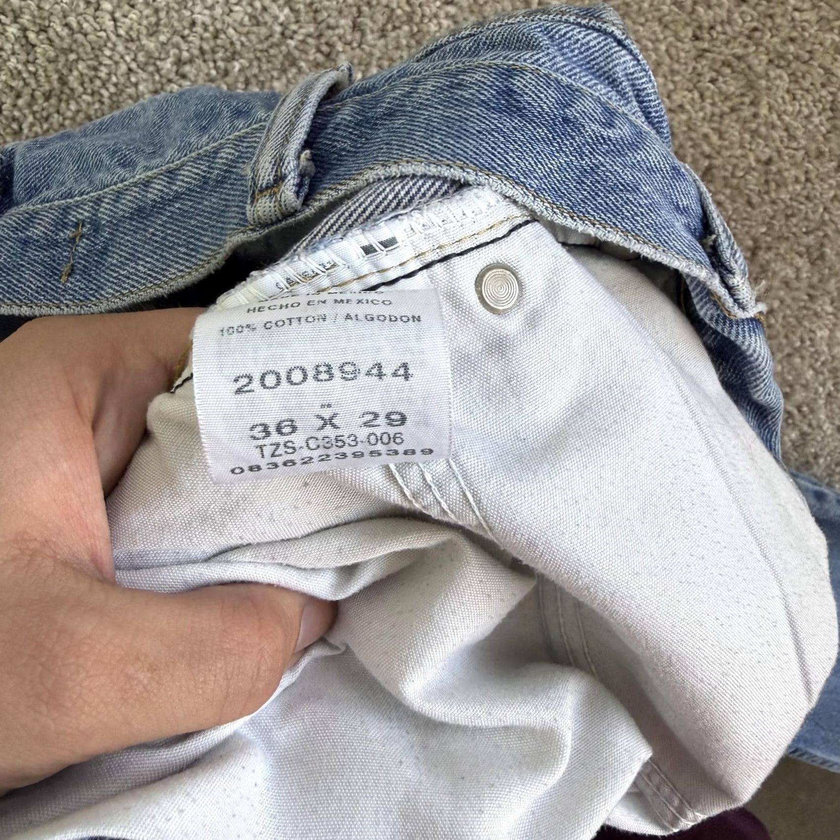 Lee Lee Regular Fit Jeans Mens 36x29 Medium Wash Blue Denim Straight Casual Size US 36 / EU 52 - 5 Thumbnail