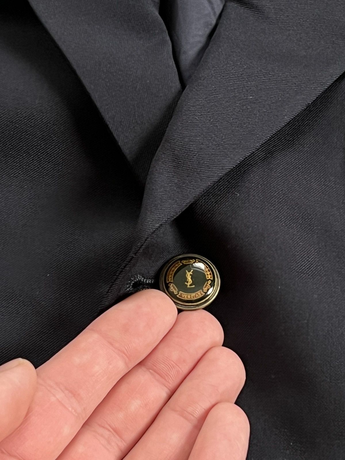 Yves Saint Laurent Yves Saint Laurent Wool Blazer Size 54R Buttons Logo Jacket Size 54R - 5 Thumbnail