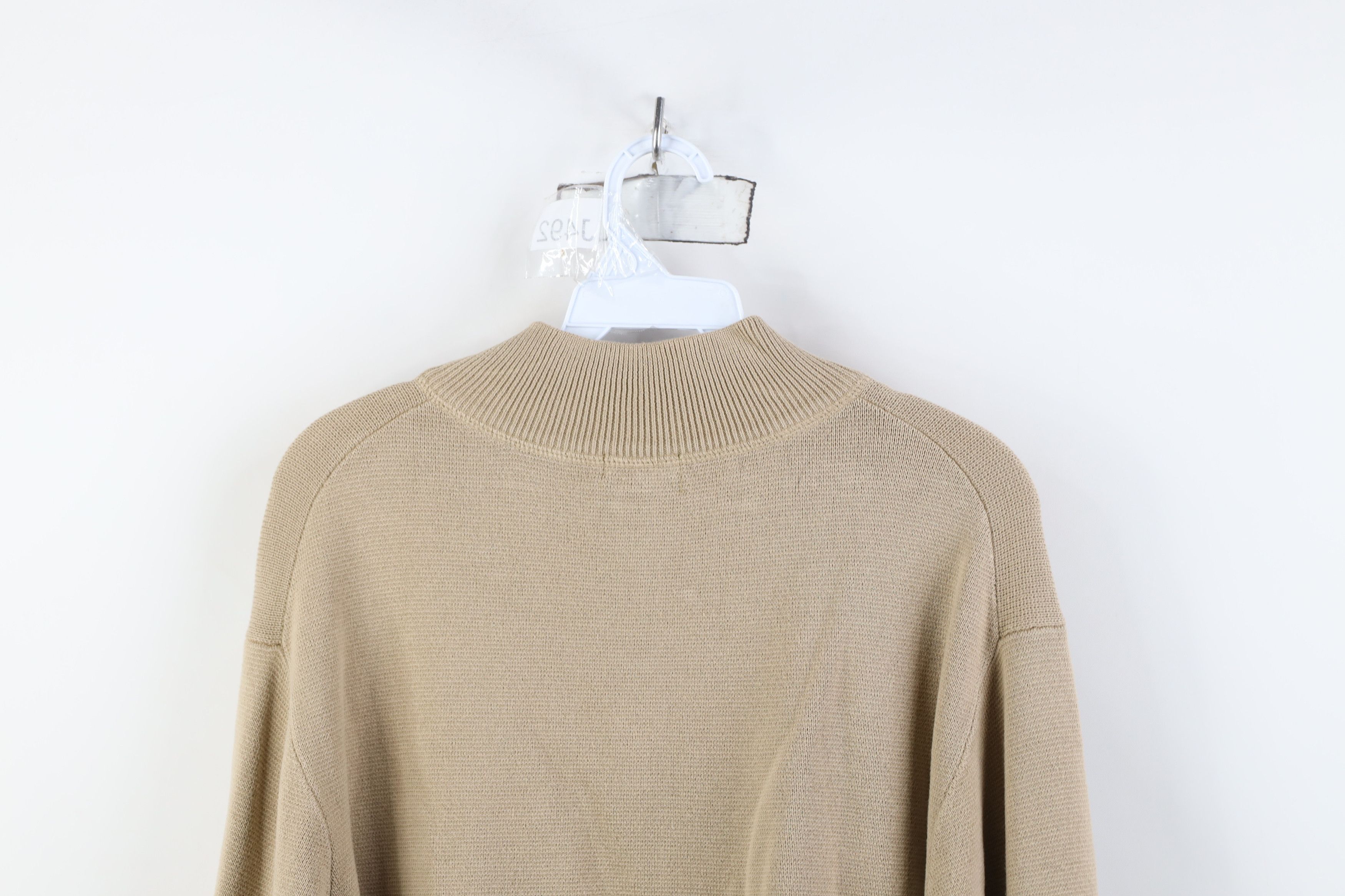 L.L. Bean Vintage LL Bean Thermal Knit Half Zip Pullover Sweater Size US L / EU 52-54 / 3 - 10 Thumbnail