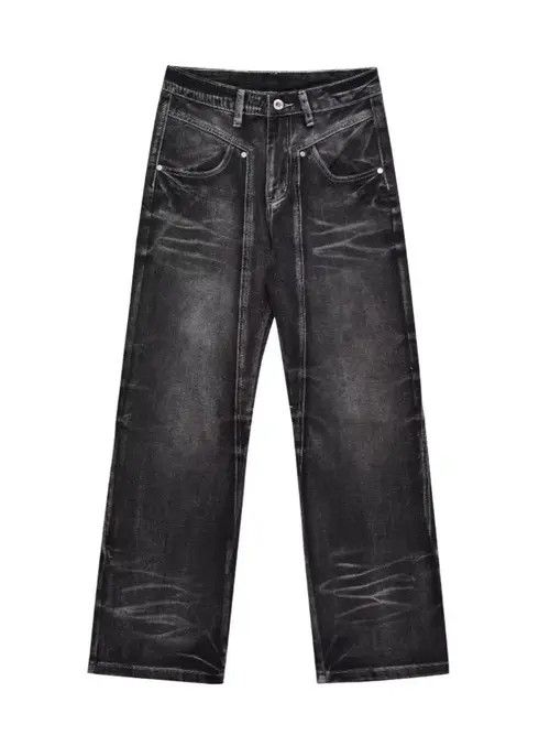 Jean Street vintage straight Y2K micro flare baggy jeans Size US 34 / EU 50 - 5 Thumbnail