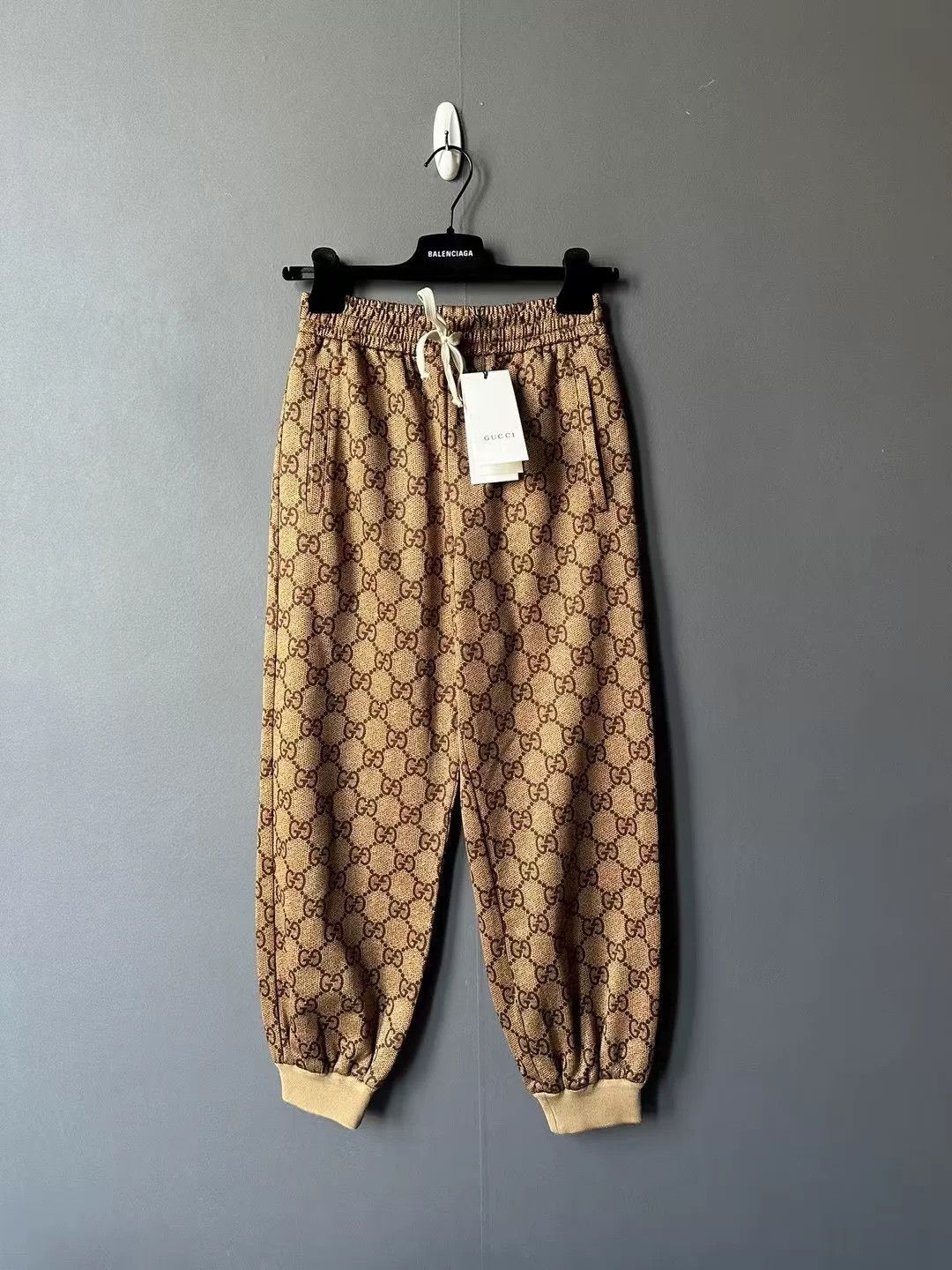 Gucci Gucci Brown All-Over Print Sweatpants Size 22" - 1 Thumbnail