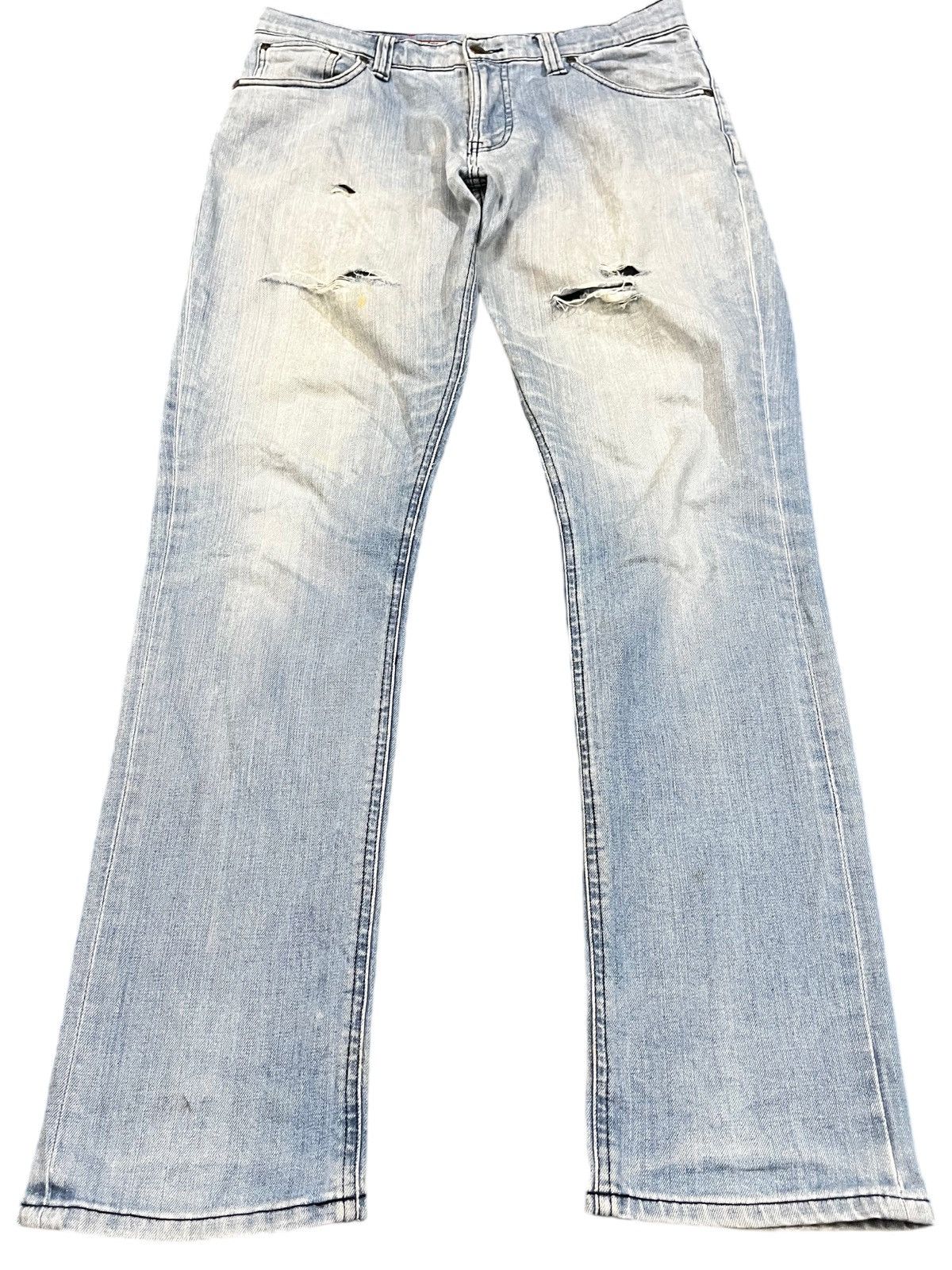 Beams Plus × Vintage Vintage Beams Heart Distressed Denim Size US 33 - 2 Thumbnail