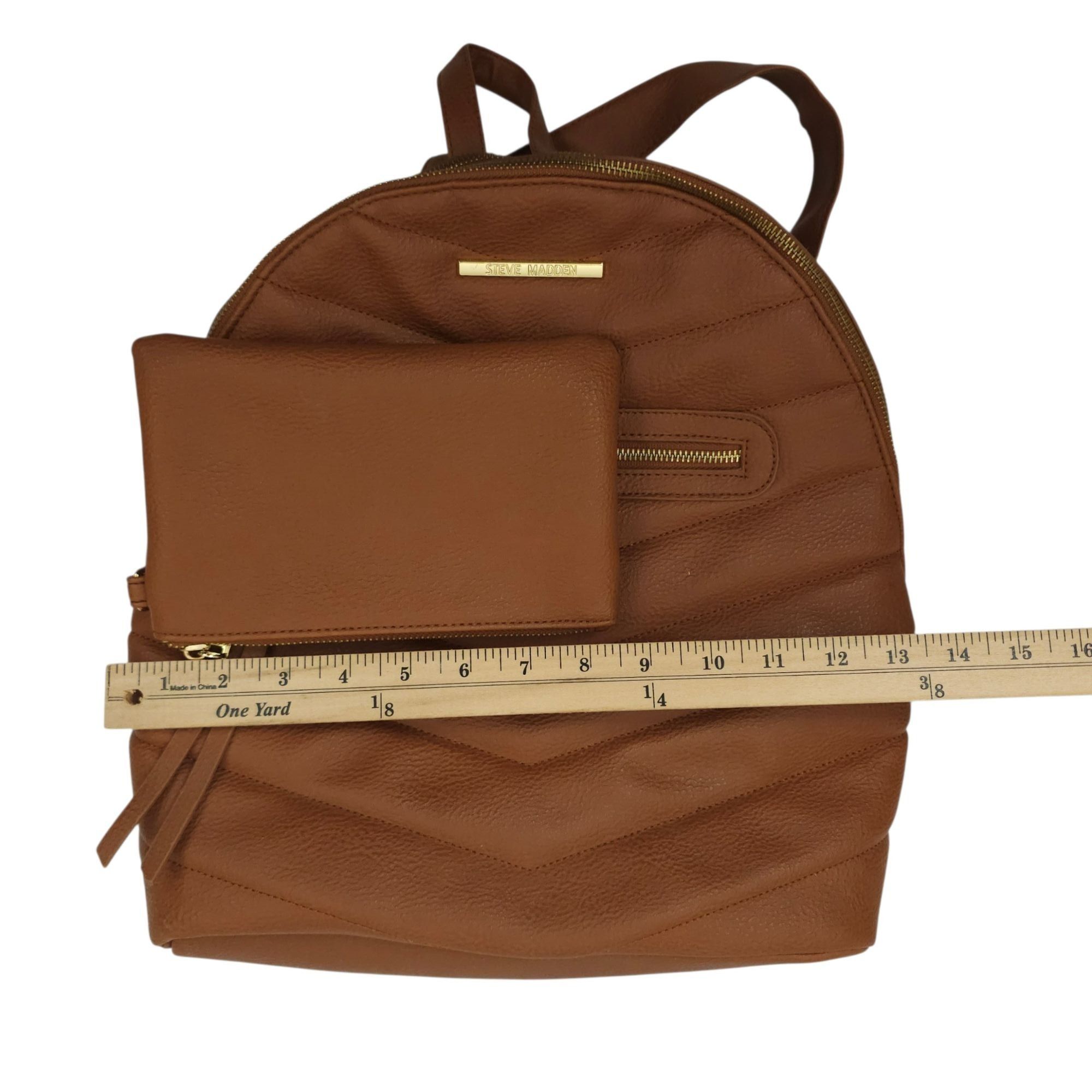 Steve Madden Steve Madden Bejewel Backpack Chevron Quilting Faux Leather Size ONE SIZE - 17 Thumbnail