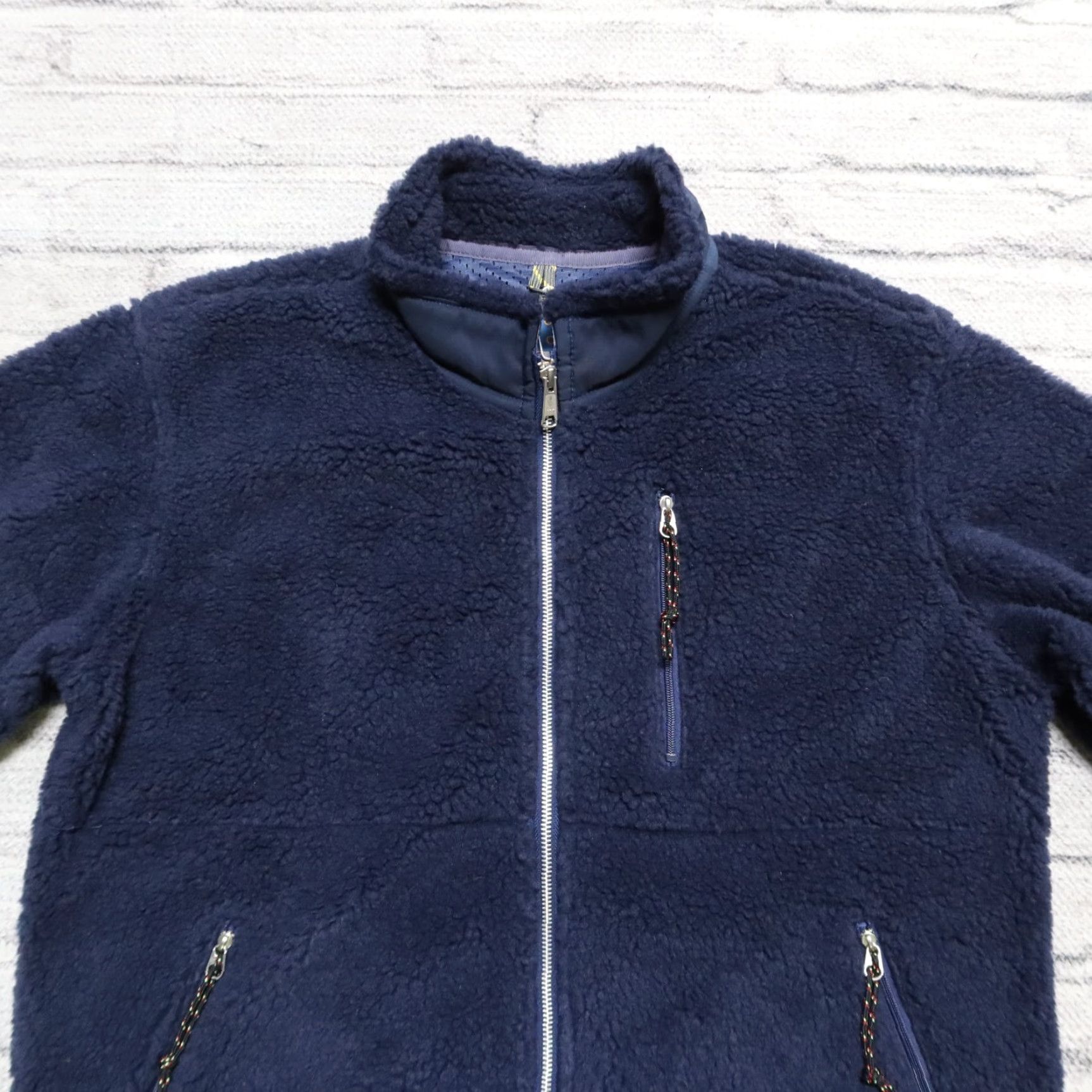 Vintage Oregonian Outfitters Pile Fleece Jacket Mens L Navy Shirt Jacket Size US L / EU 52-54 / 3 - 2 Thumbnail