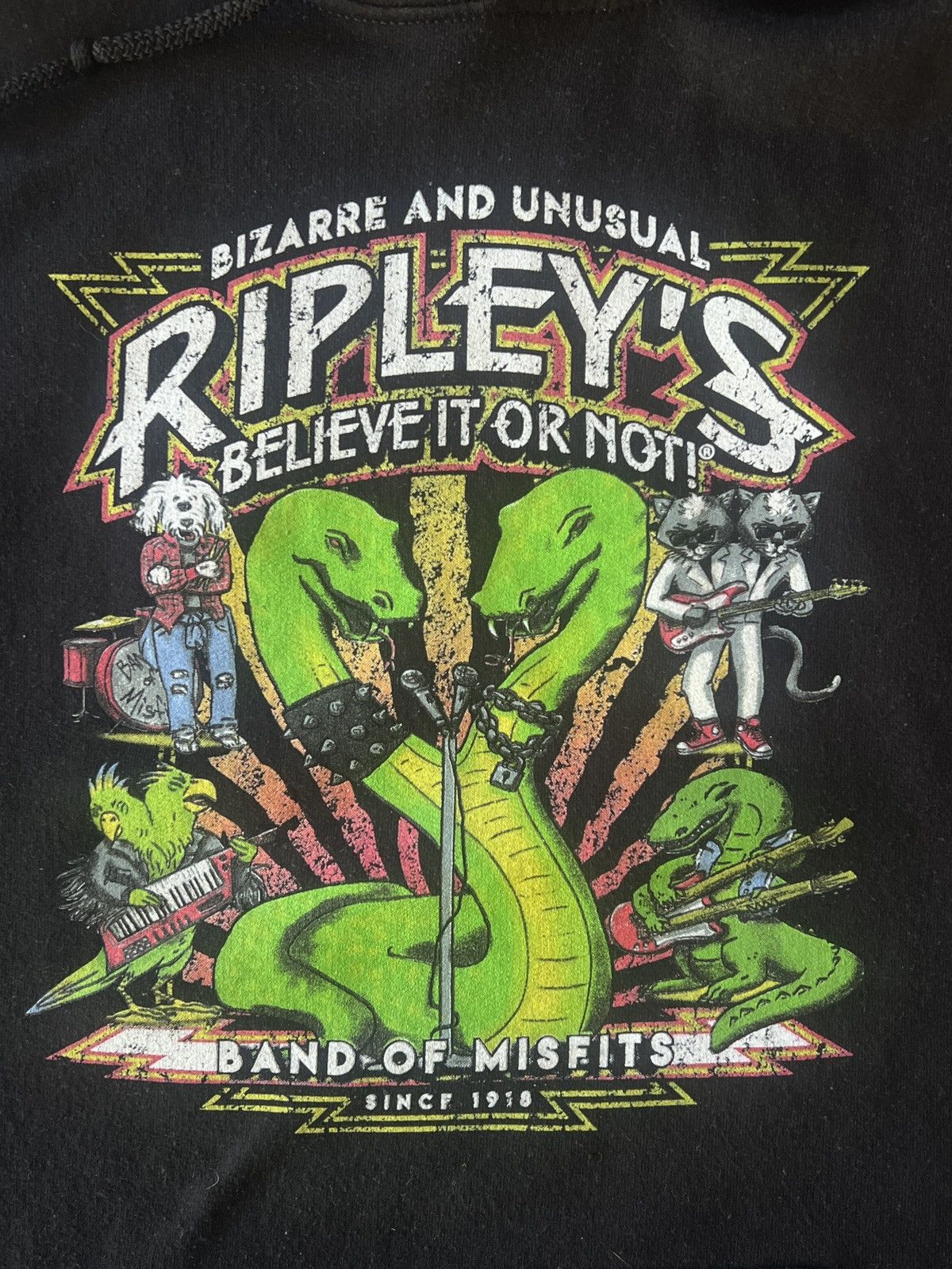 Gildan Ripley's Believe It or Not large Rare Hoodie Band Of Misfits Size US L / EU 52-54 / 3 - 2 Thumbnail