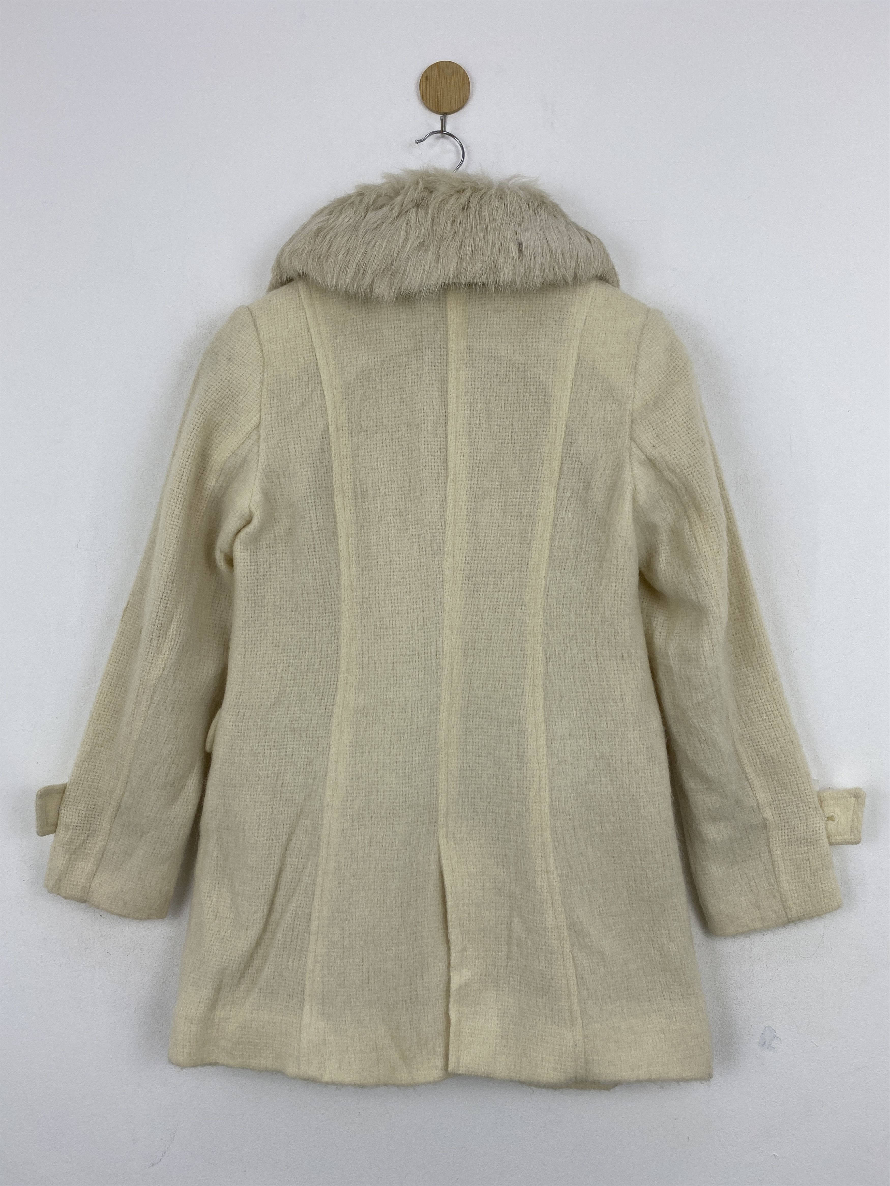 If Six Was Nine Vtg Japan Brand Stacy Ivan Coat Real Fur Collar Coat JA0071 Size S / US 4 / IT 40 - 2 Thumbnail