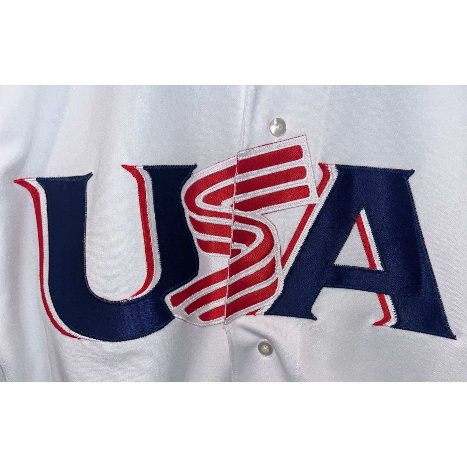 Russell Athletic Team USA Baseball Jersey Russell Athletic Olympics Sz 44 (L) Size US L / EU 52-54 / 3 - 5 Thumbnail