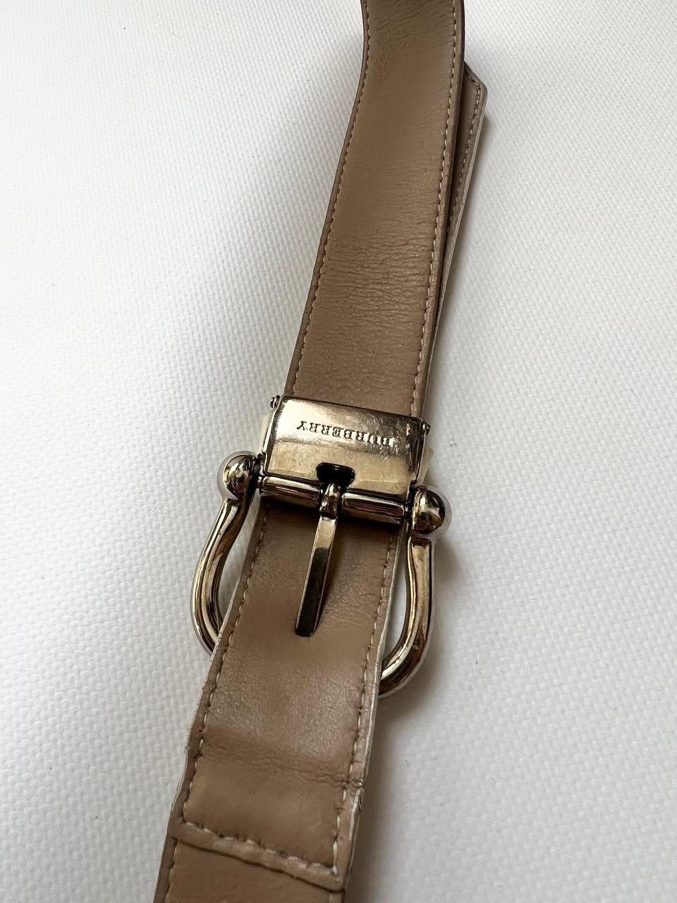 Burberry Vintage Burberry nova check buckle leather belt old money Size ONE SIZE - 7 Thumbnail